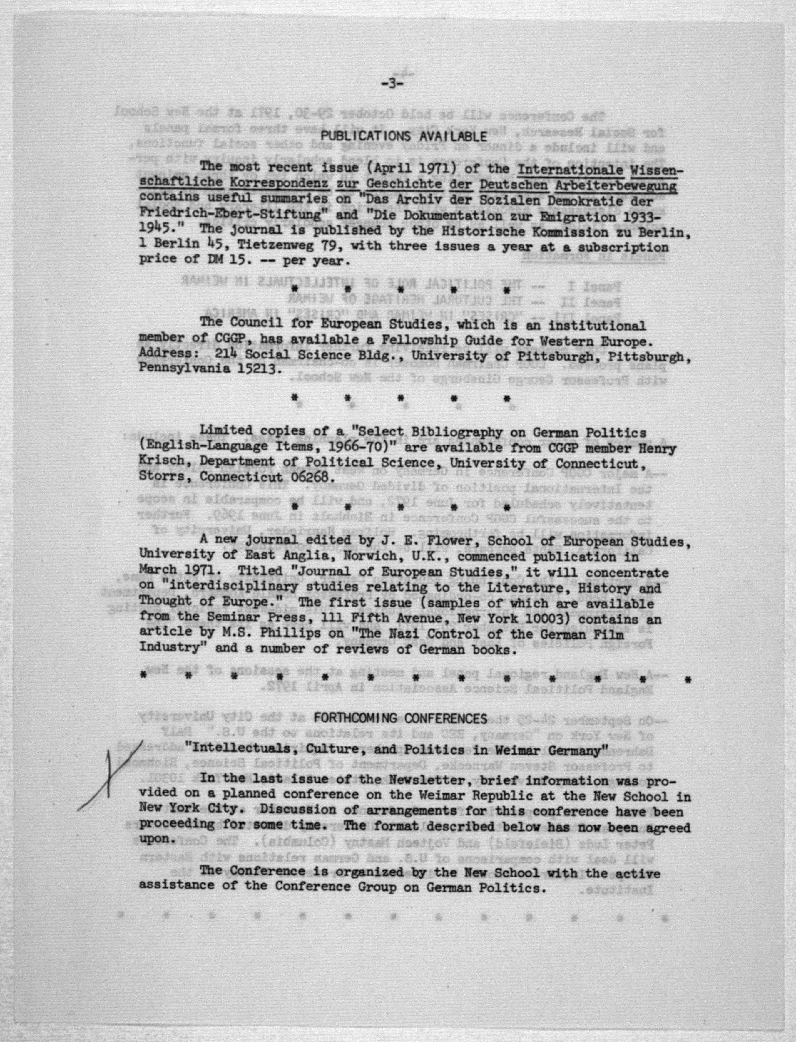 Scanned image of the current content page