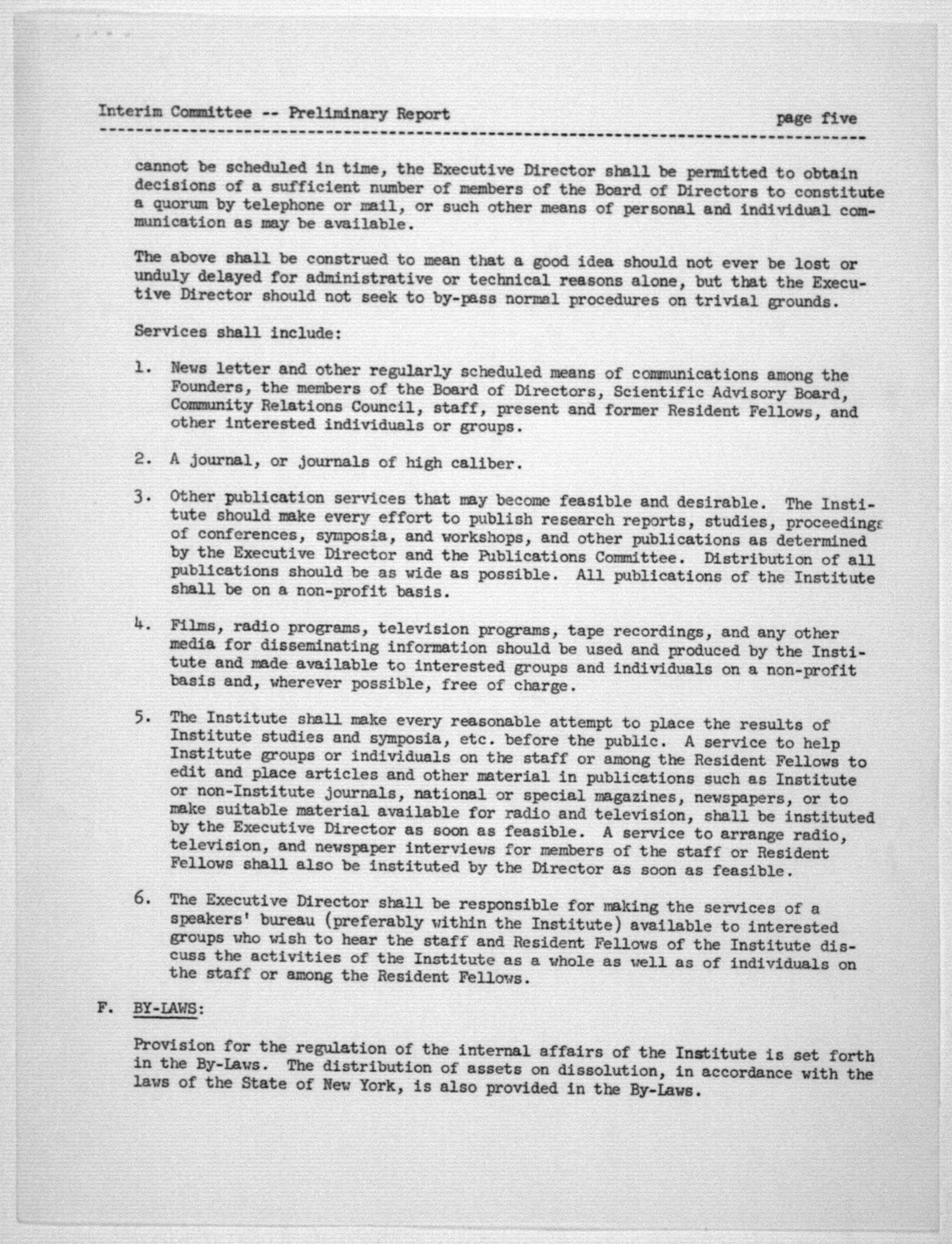 Scanned image of the current content page