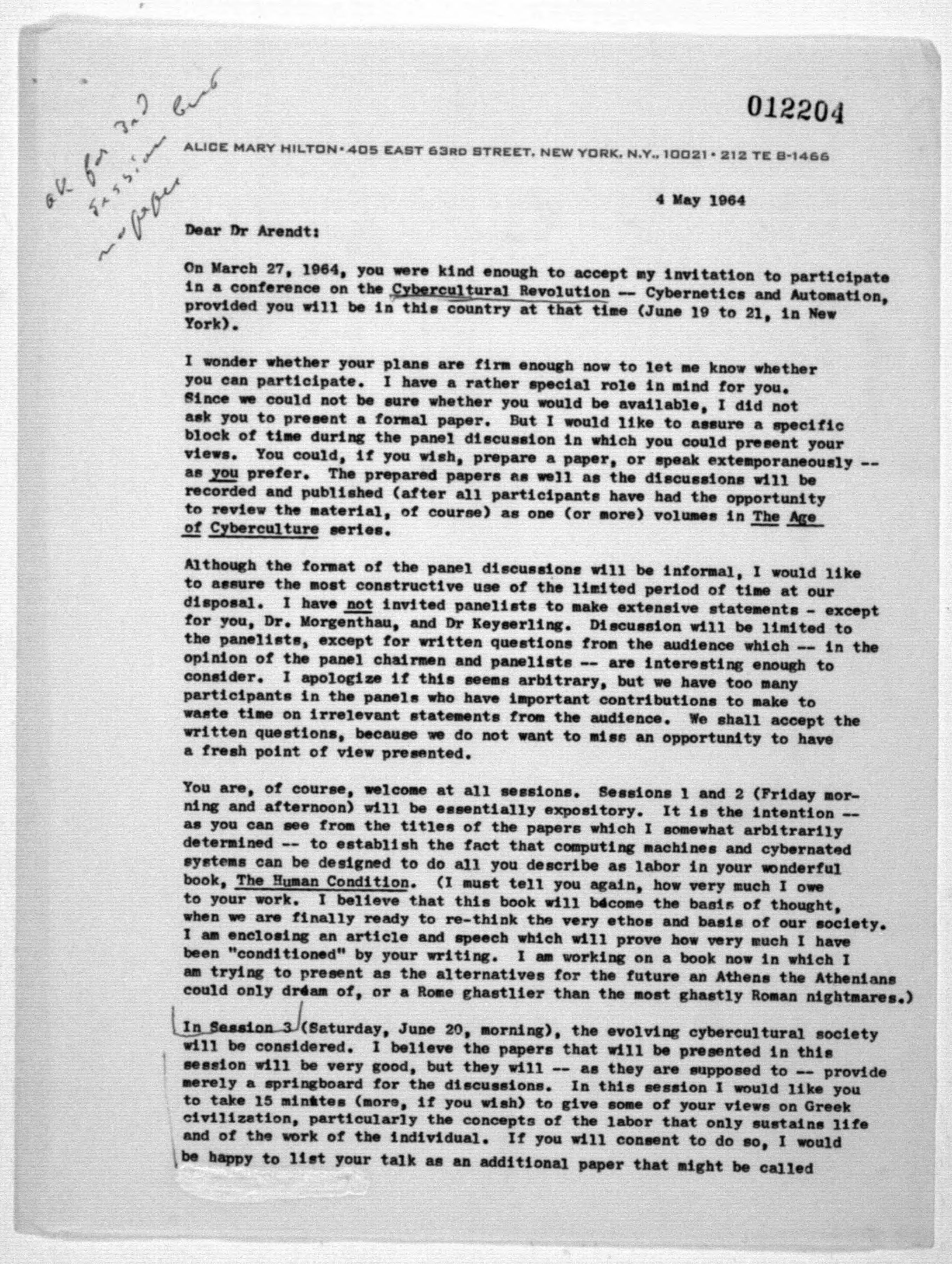Scanned image of the current content page