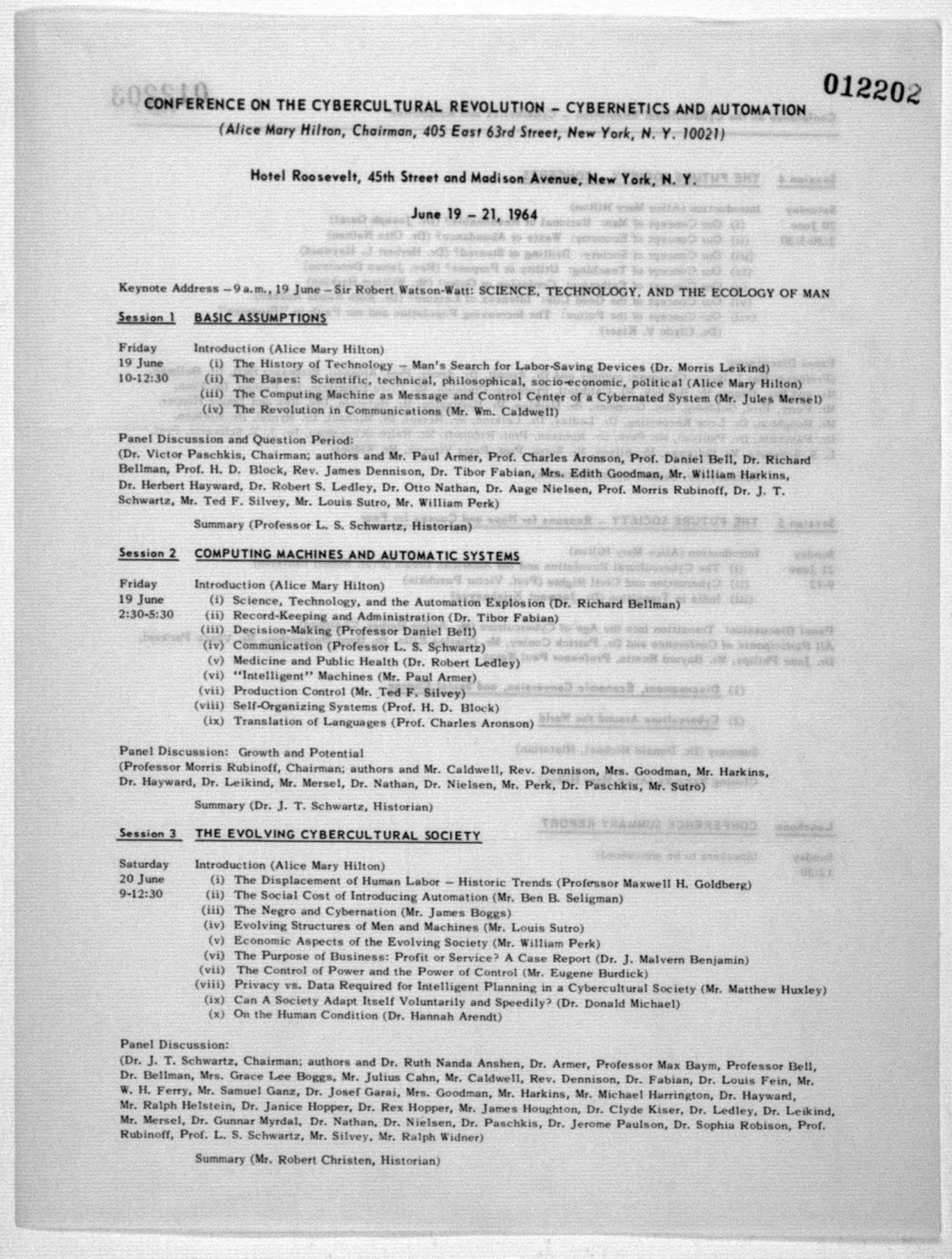 Scanned image of the current content page
