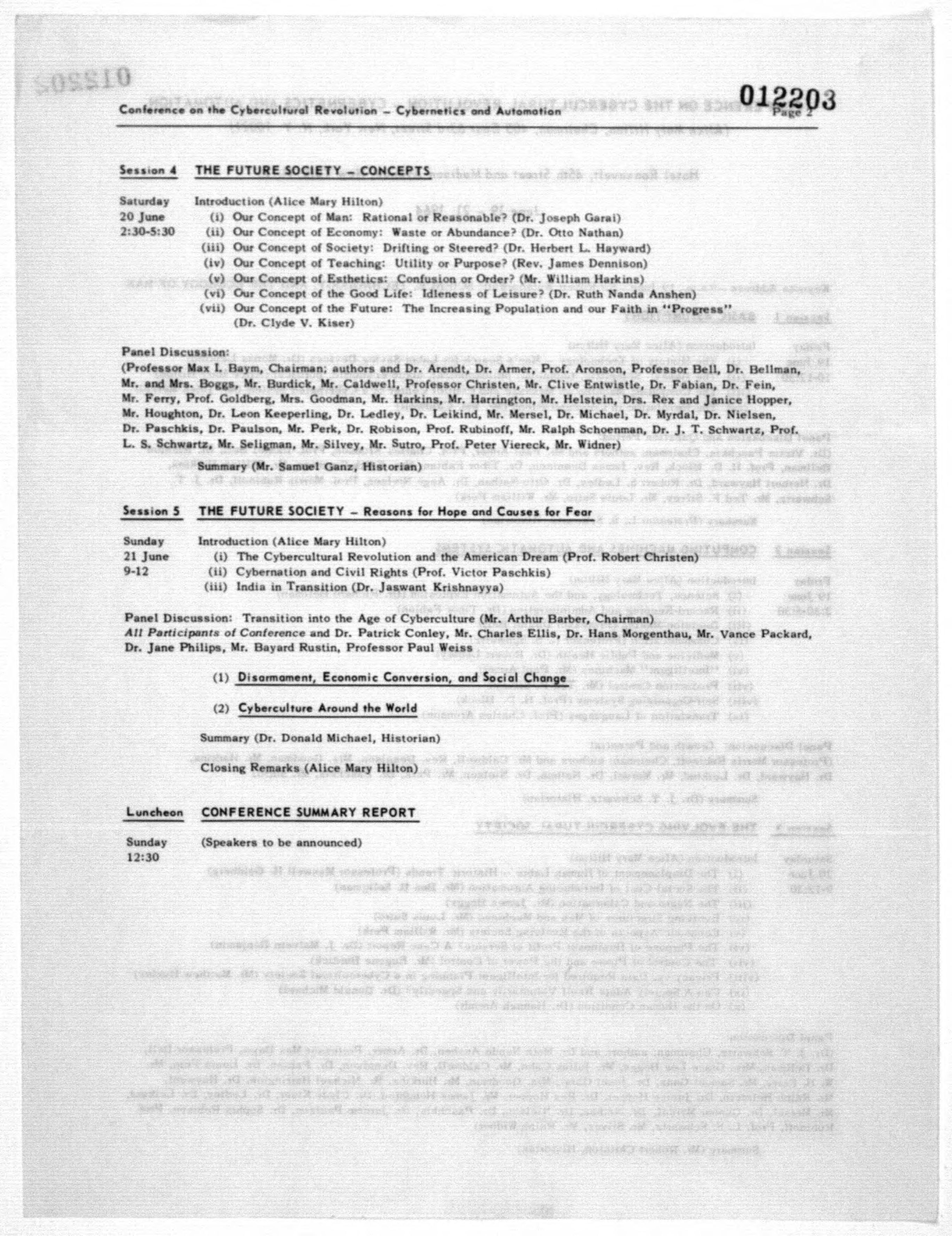 Scanned image of the current content page