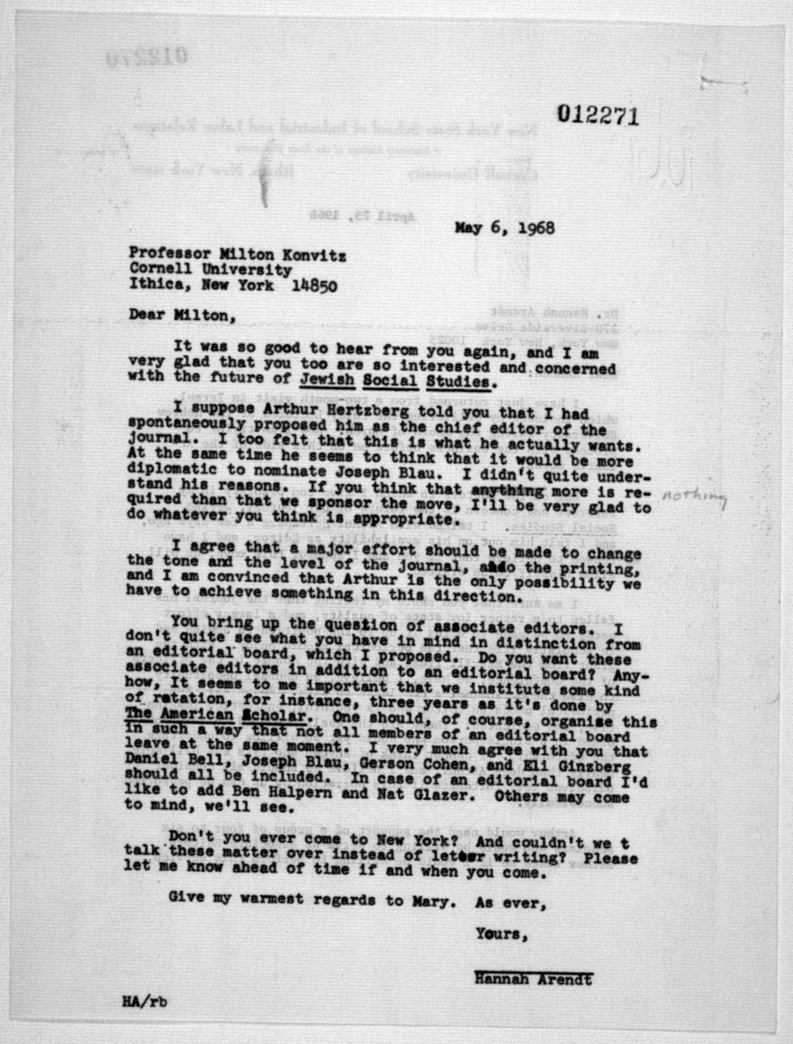 Scanned image of the current content page