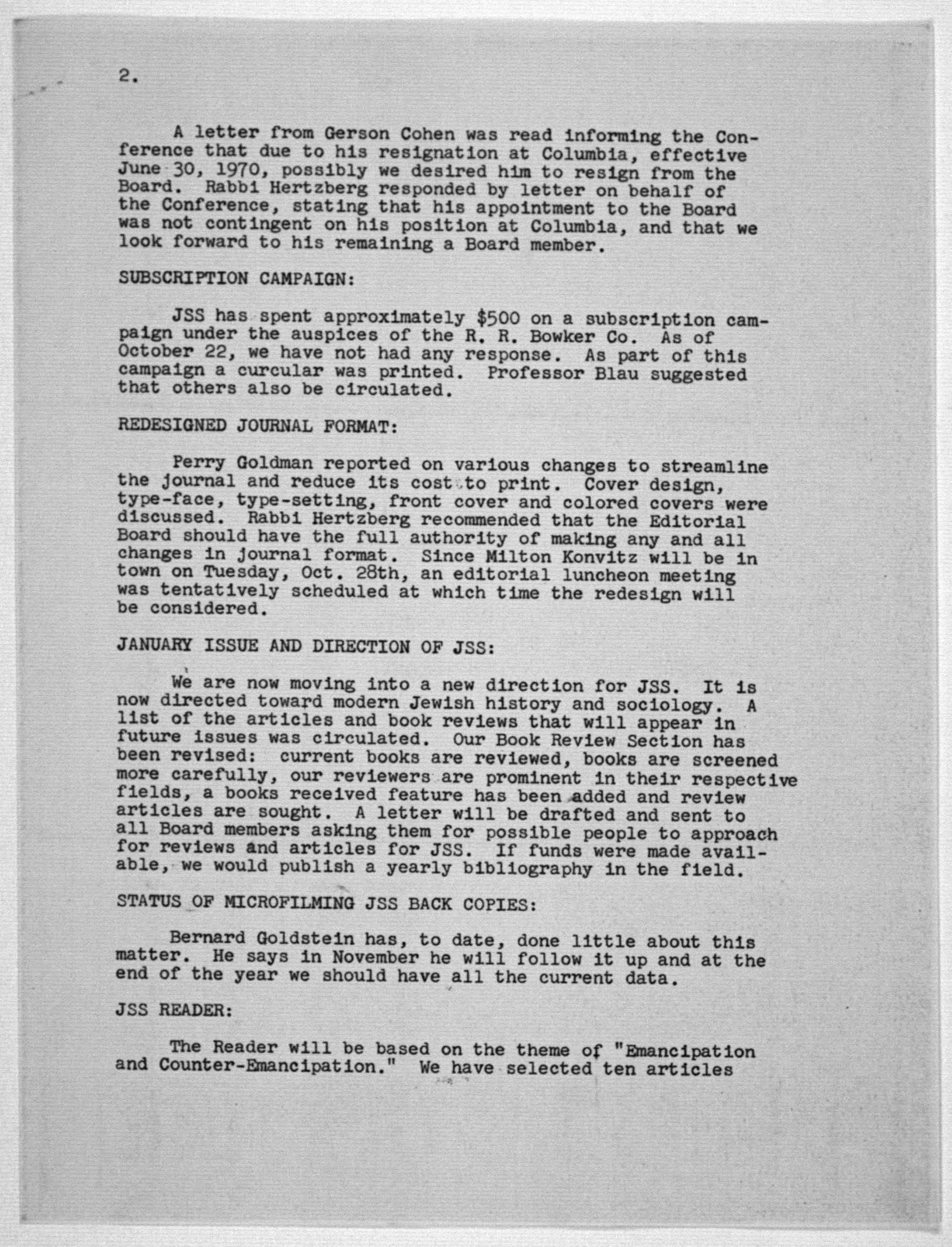 Scanned image of the current content page