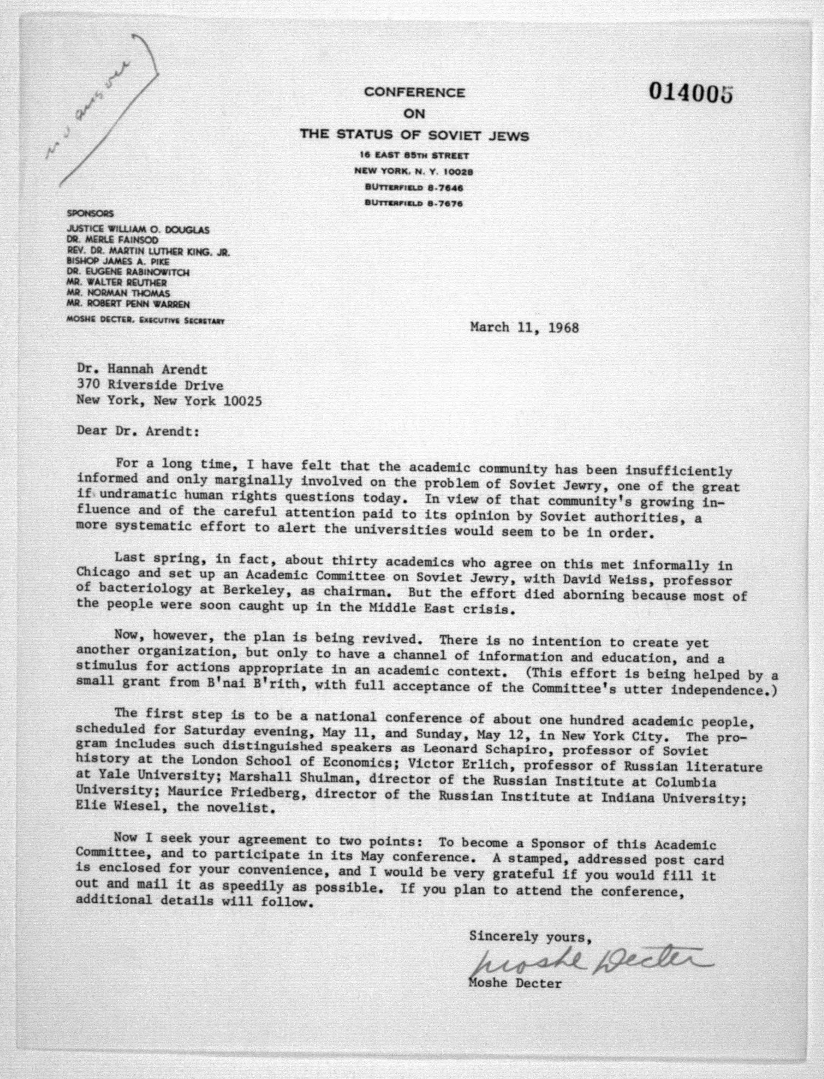 Scanned image of the current content page