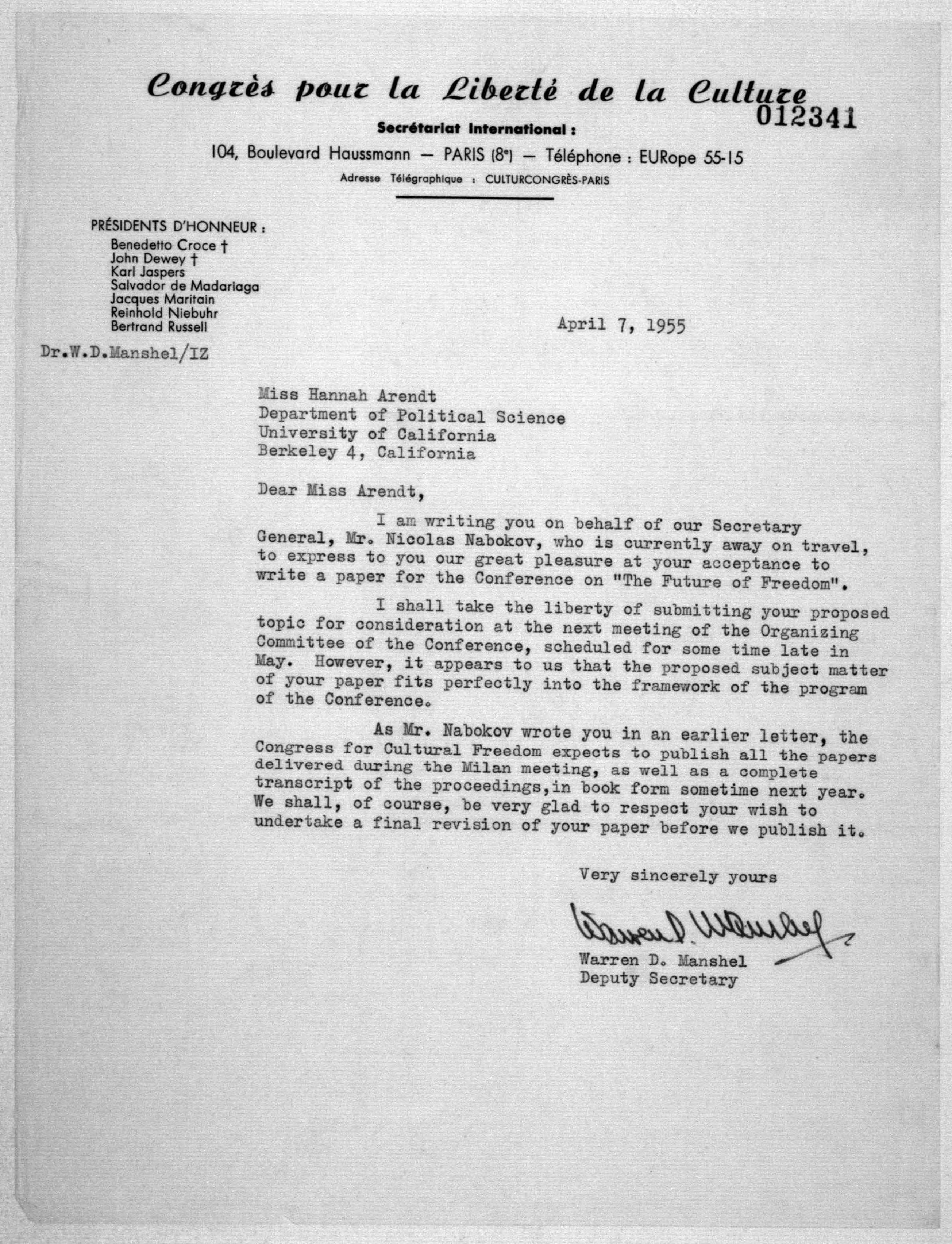 Scanned image of the current content page