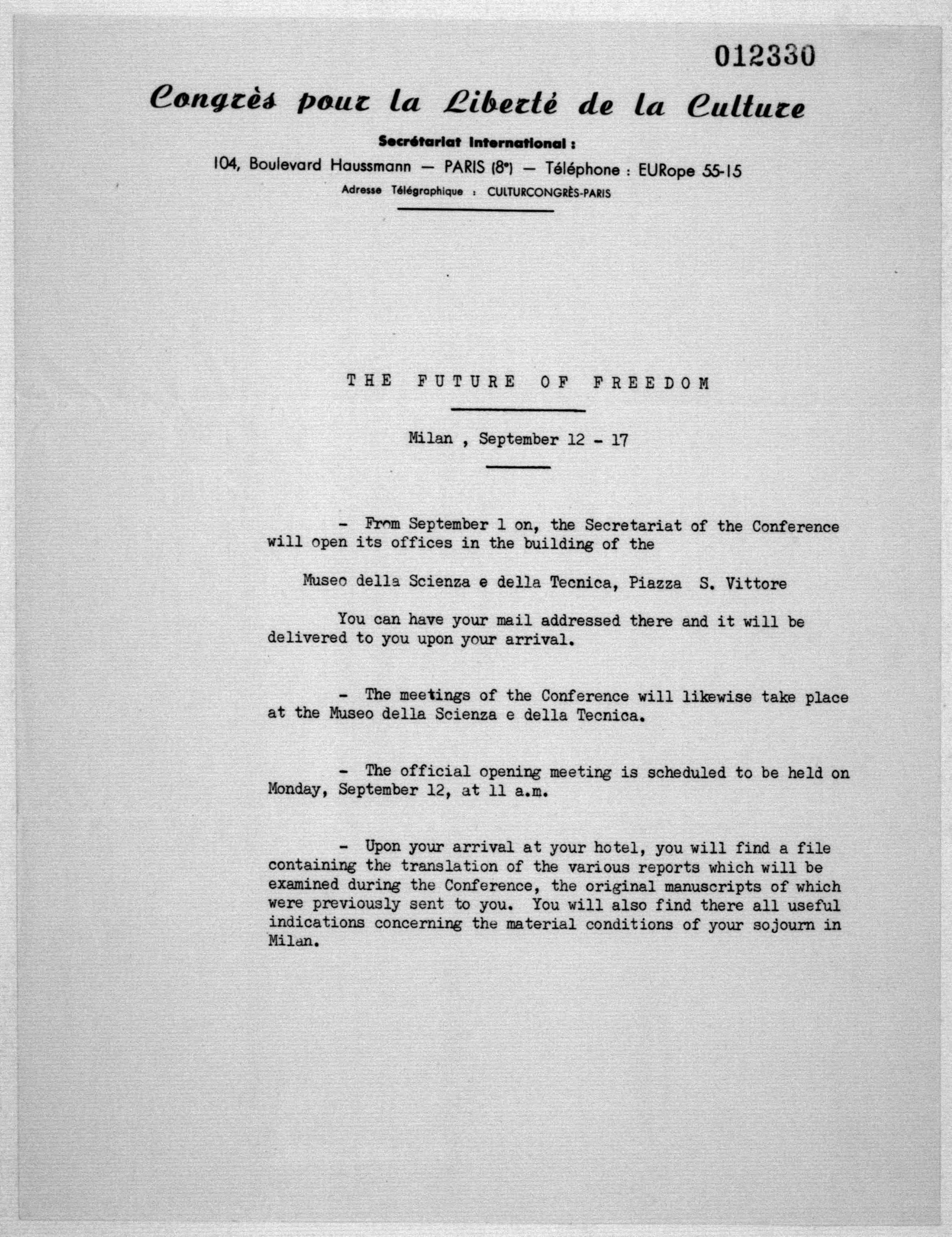 Scanned image of the current content page