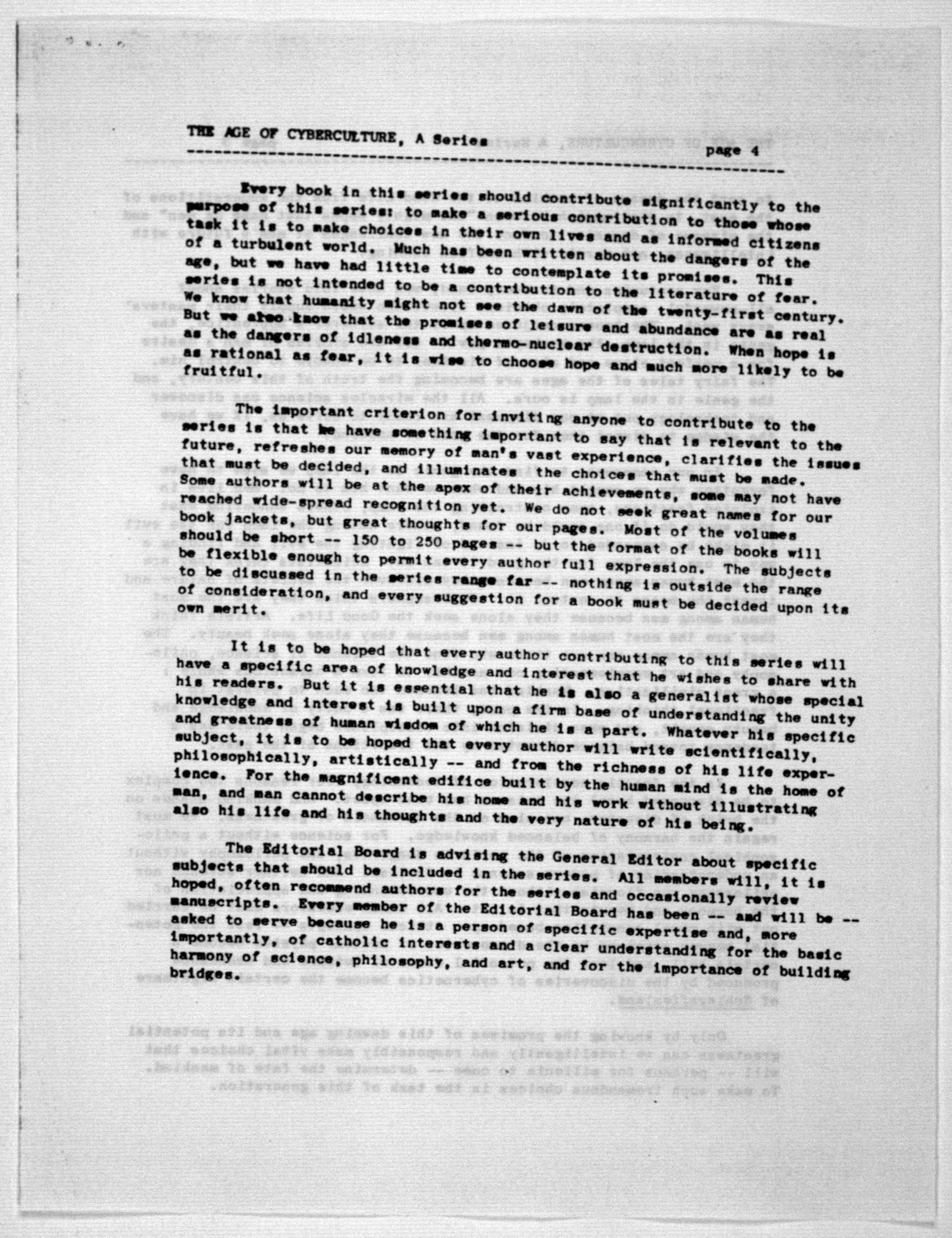Scanned image of the current content page