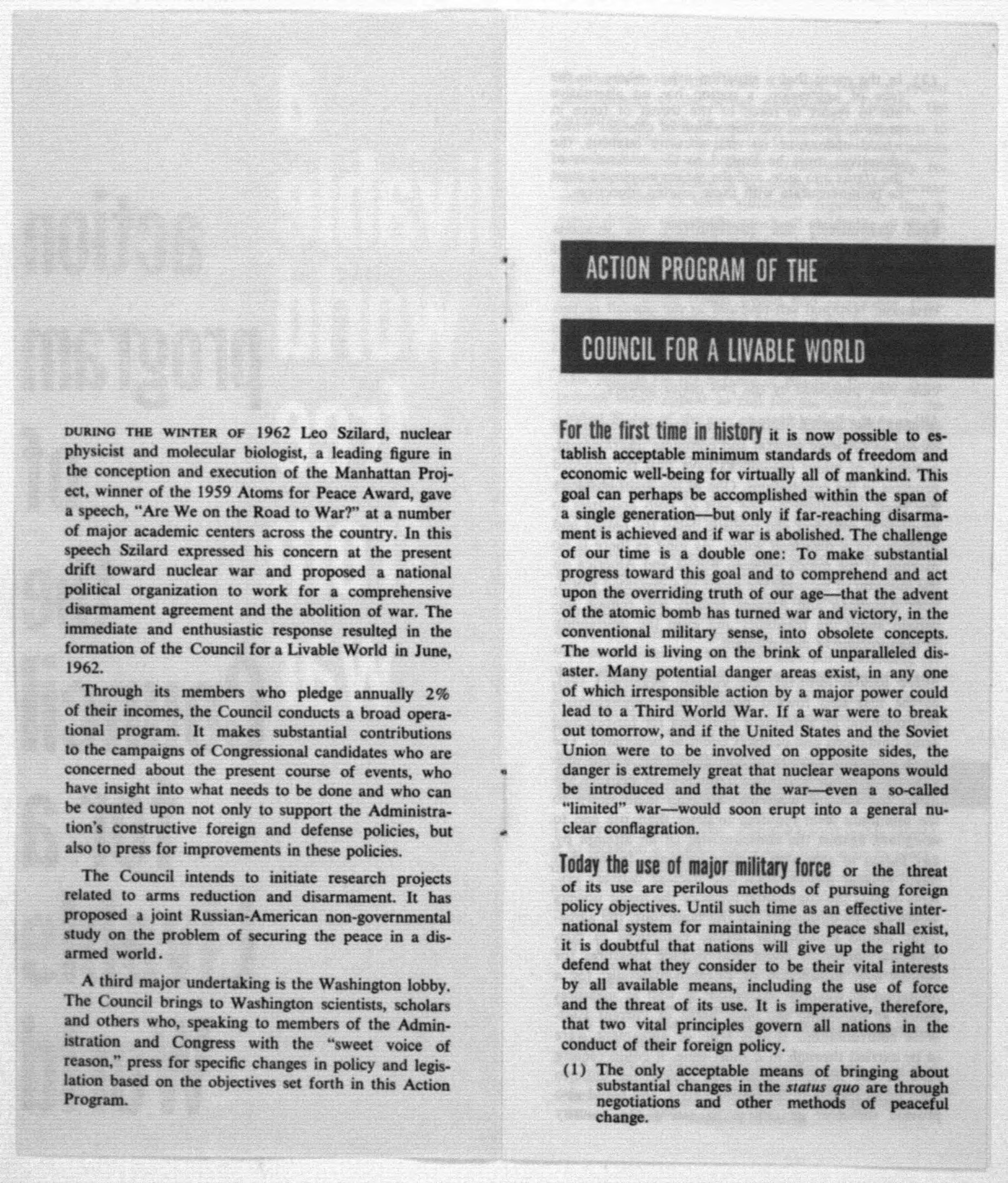 Scanned image of the current content page