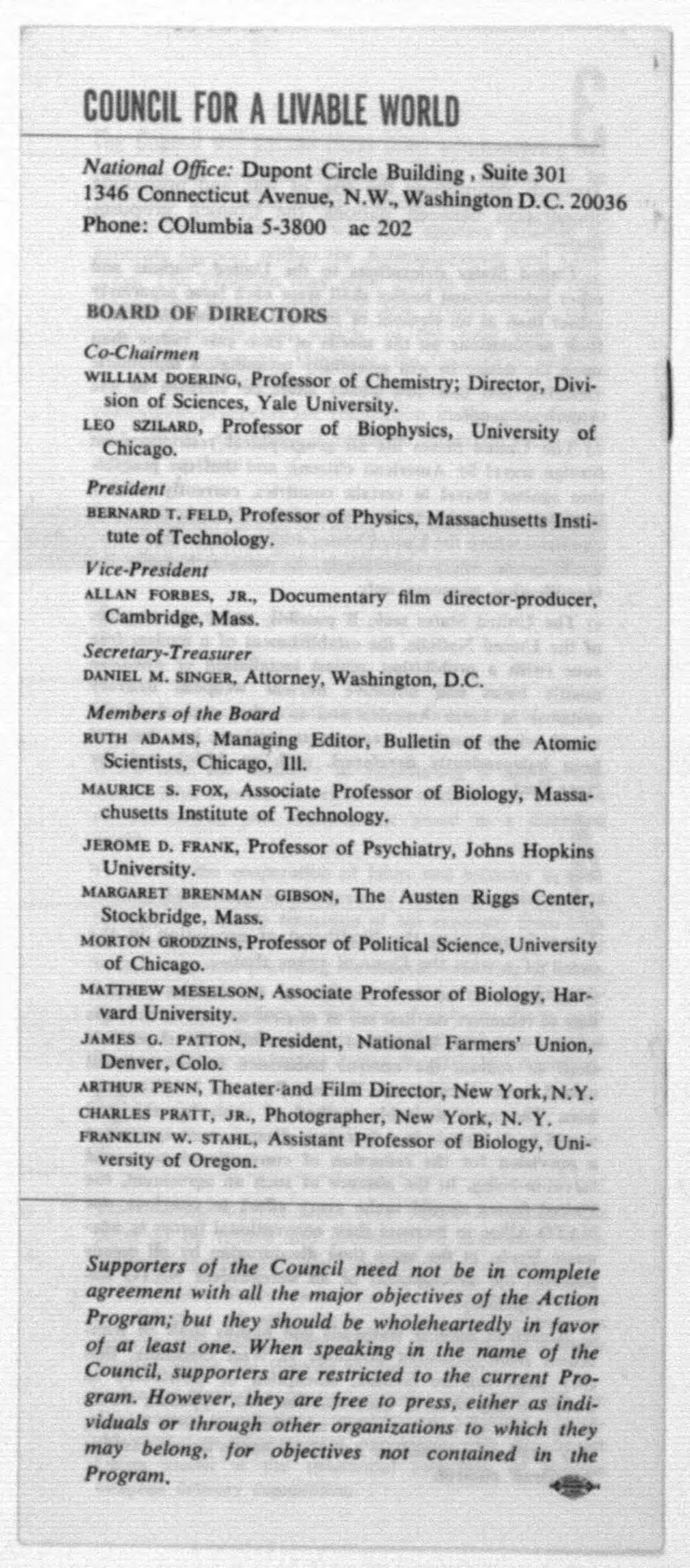 Scanned image of the current content page