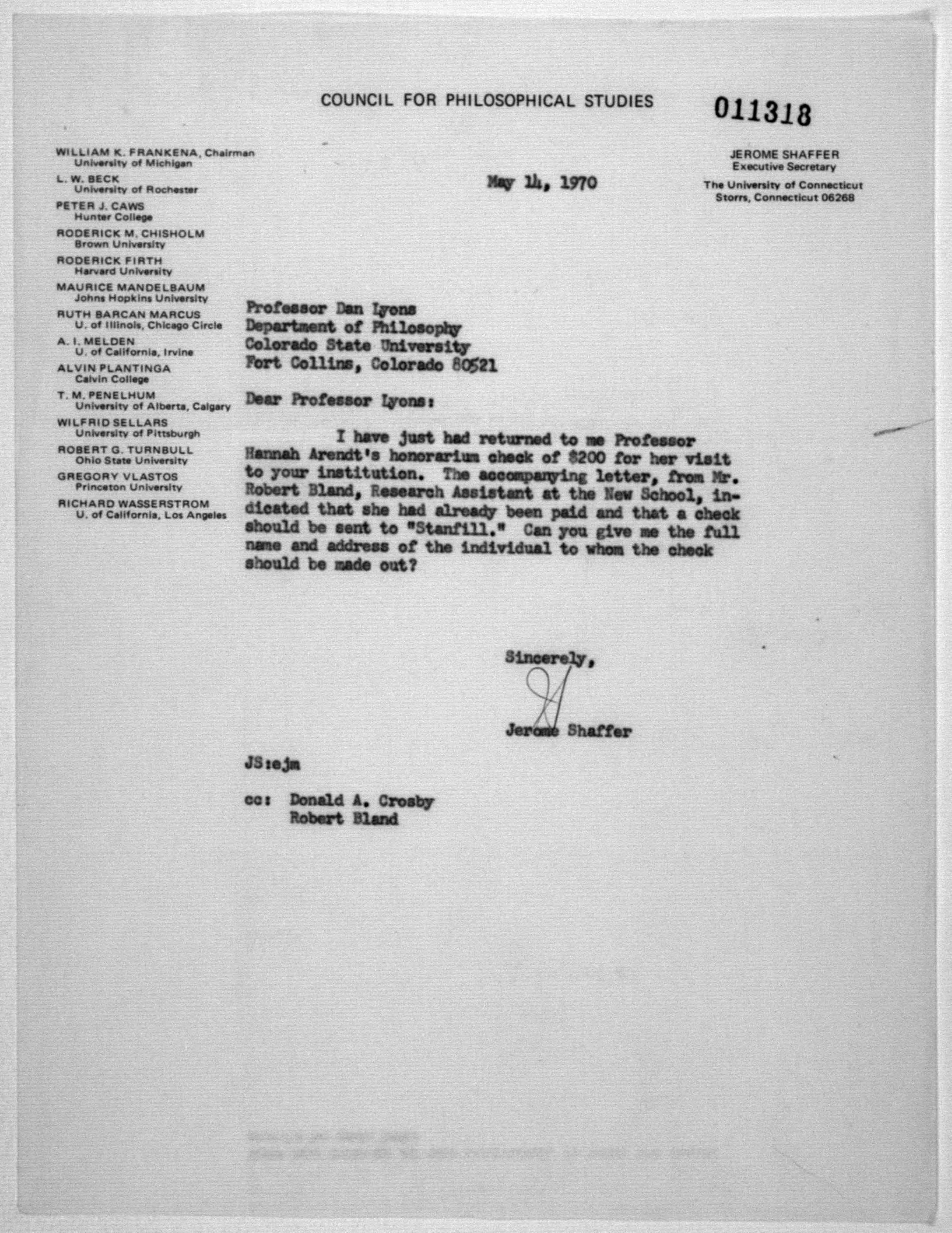 Scanned image of the current content page