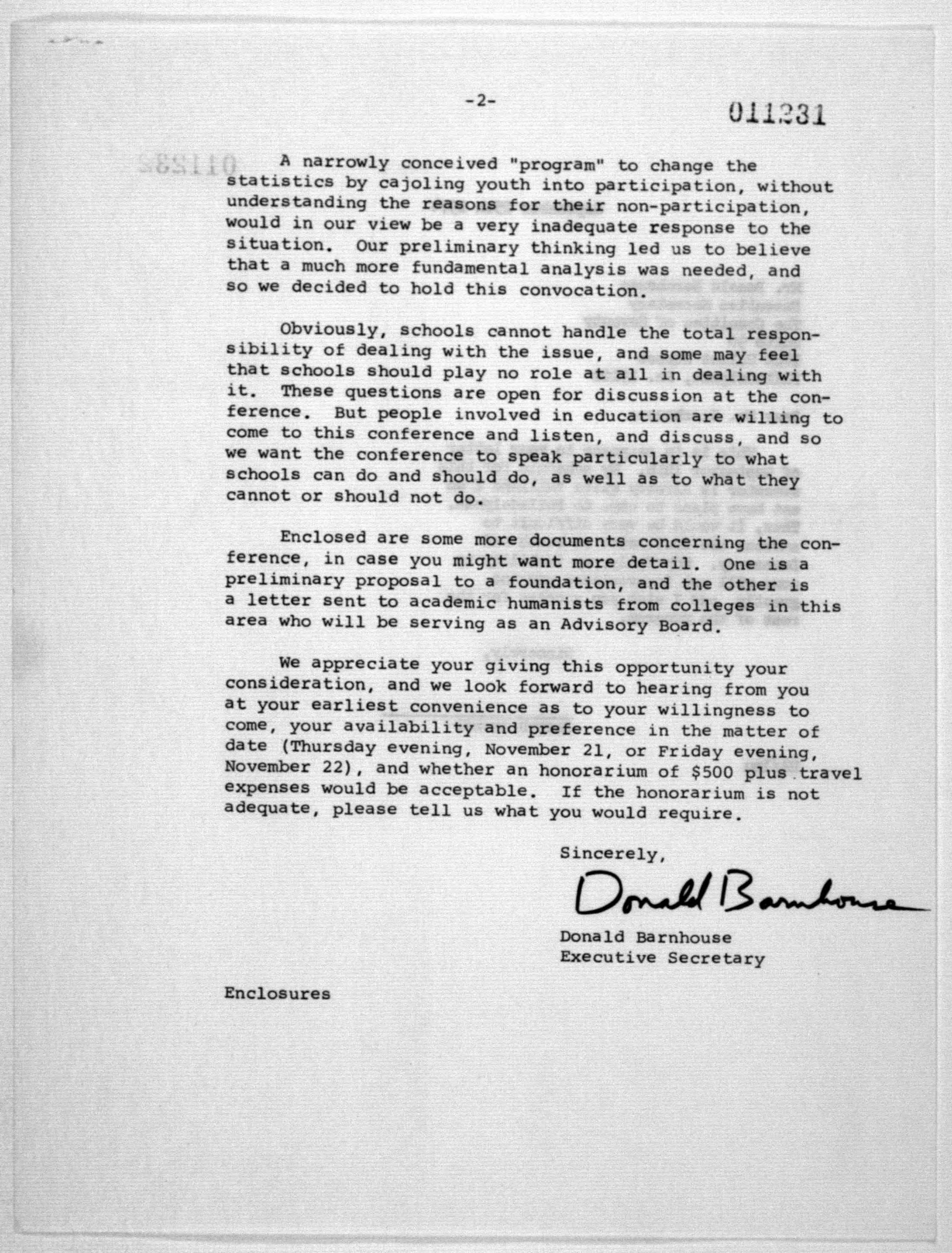 Scanned image of the current content page