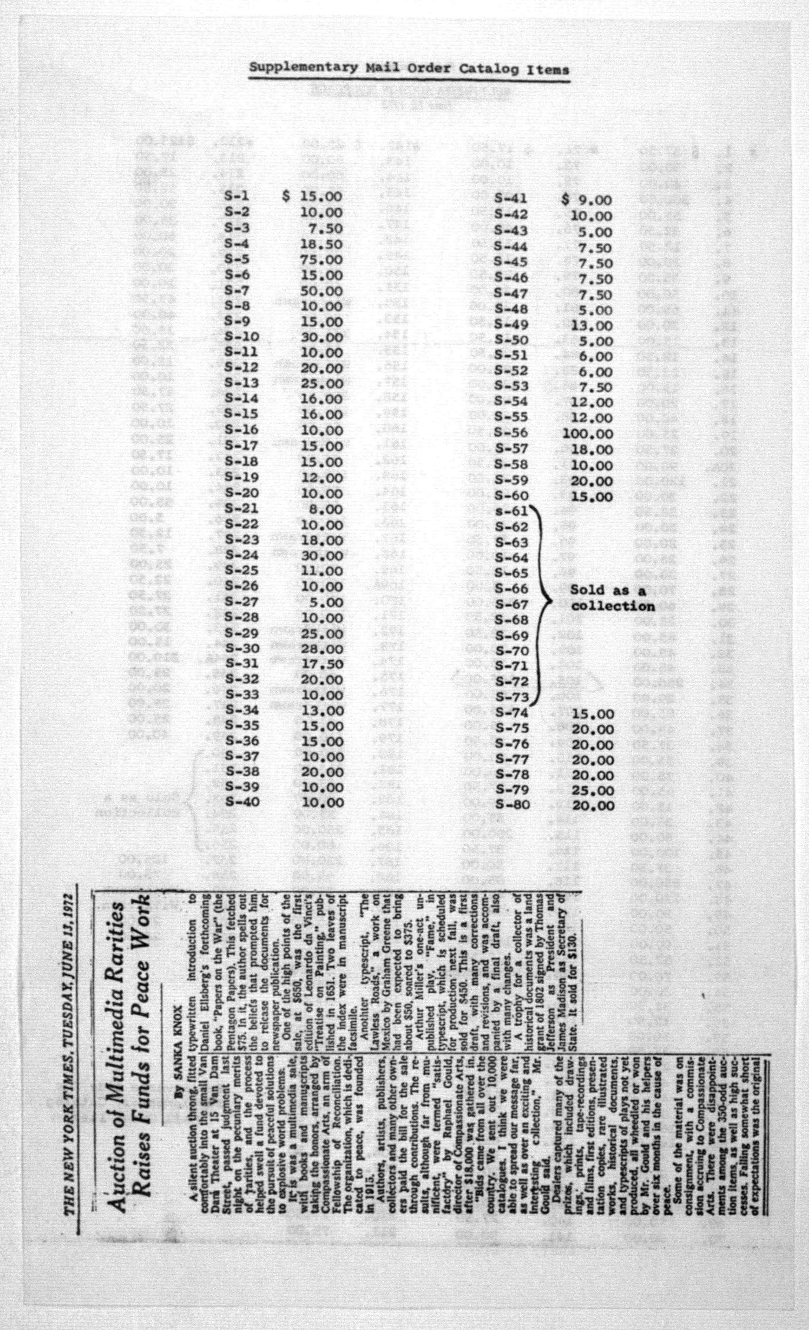 Scanned image of the current content page