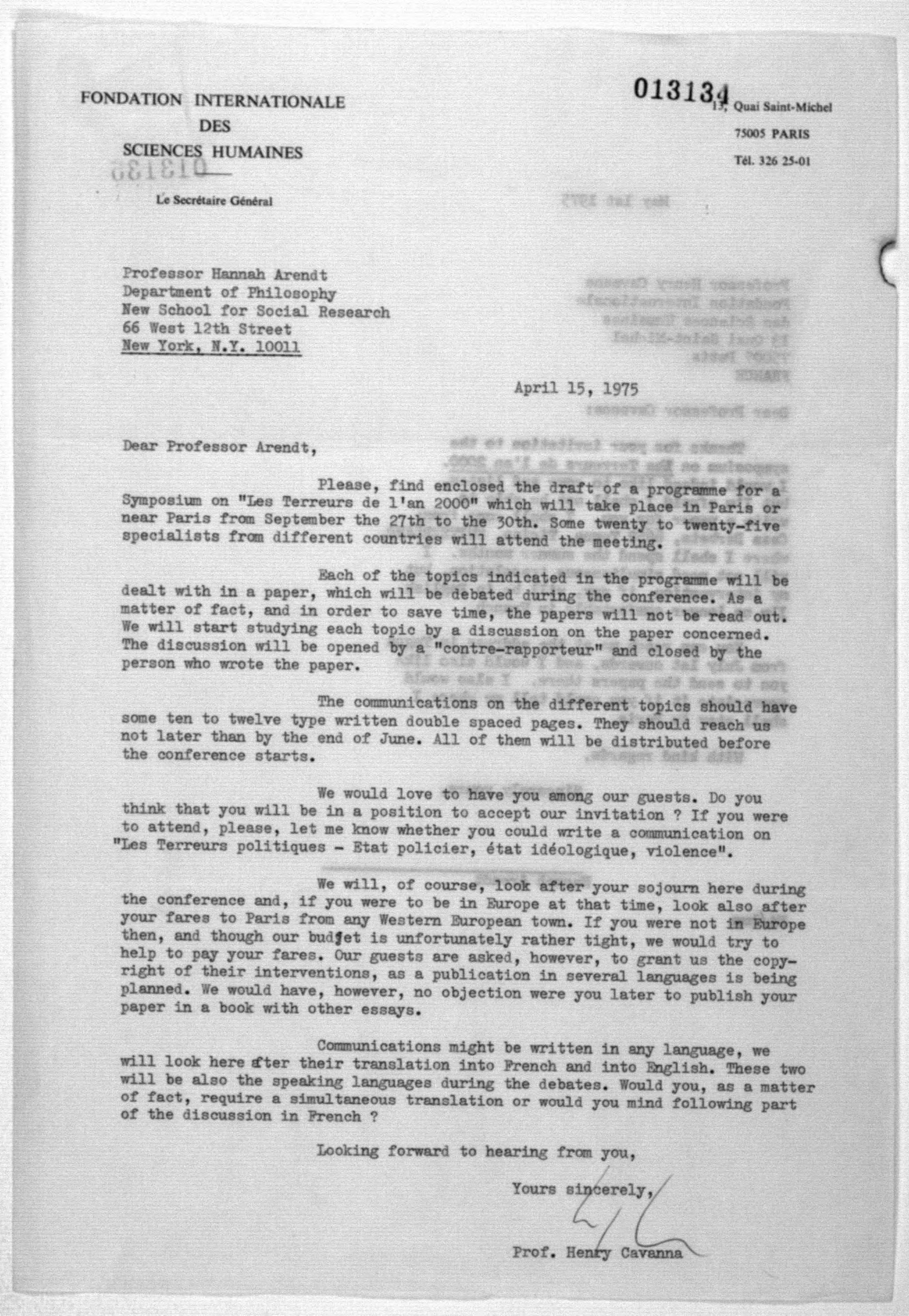 Scanned image of the current content page