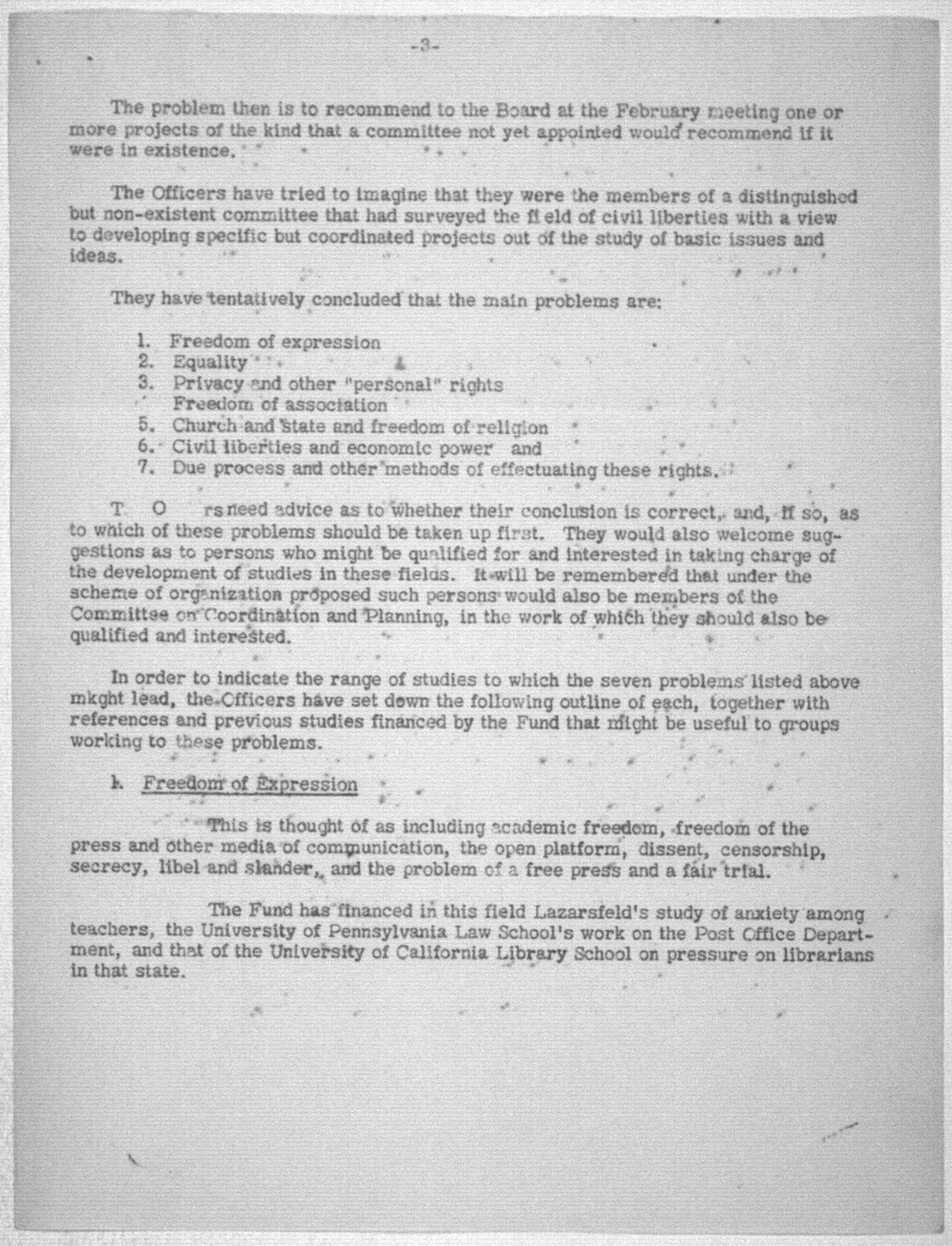 Scanned image of the current content page