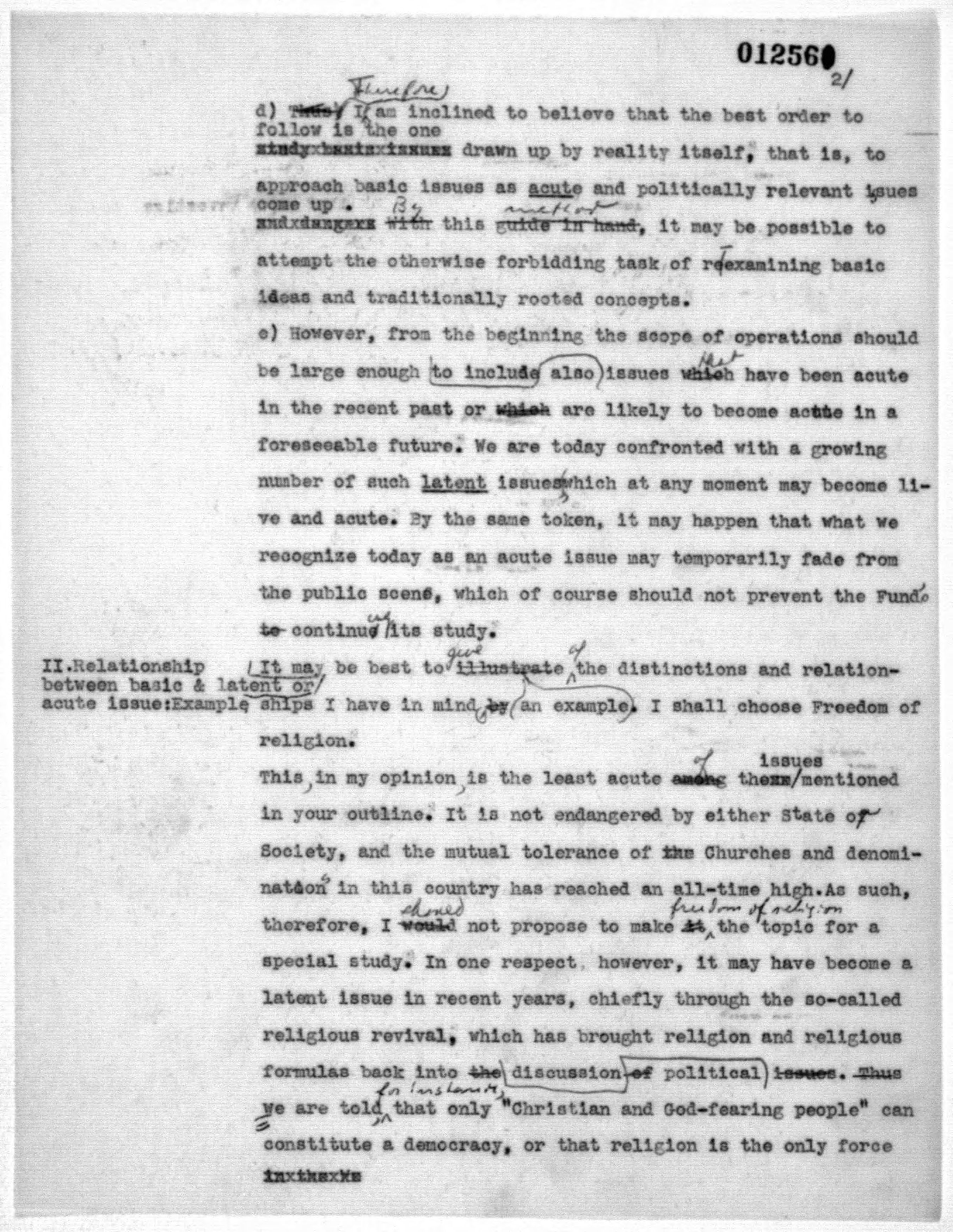 Scanned image of the current content page