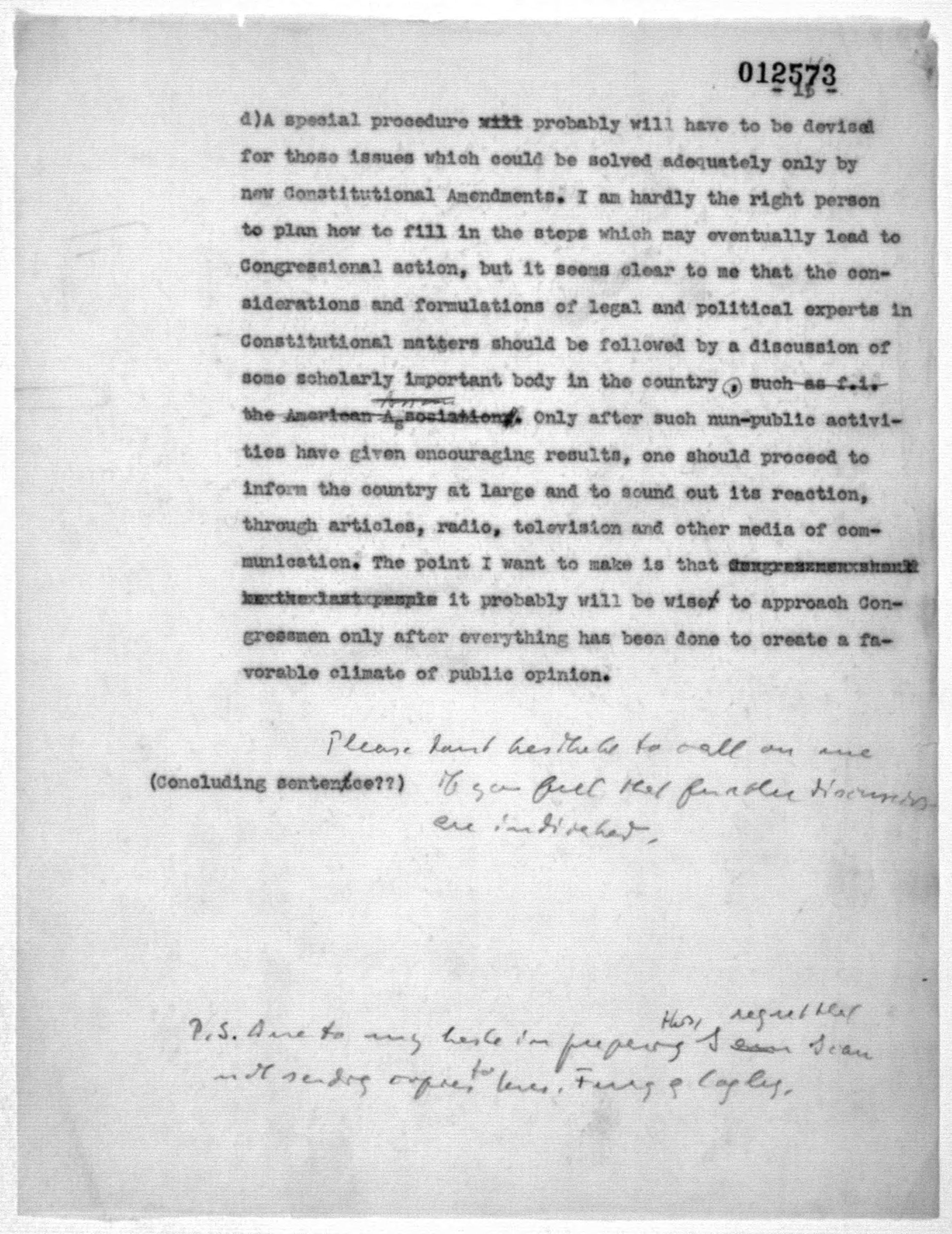 Scanned image of the current content page