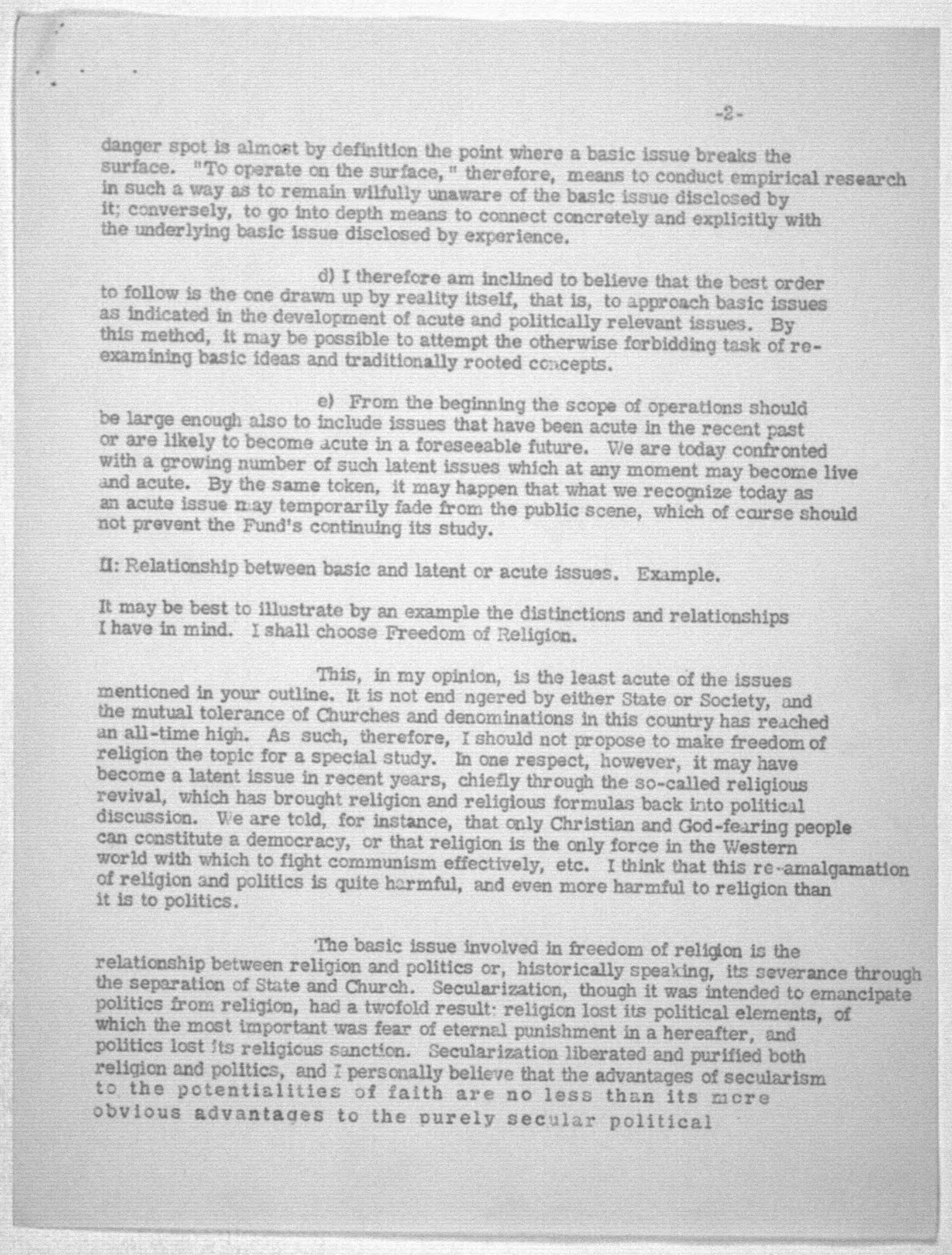 Scanned image of the current content page