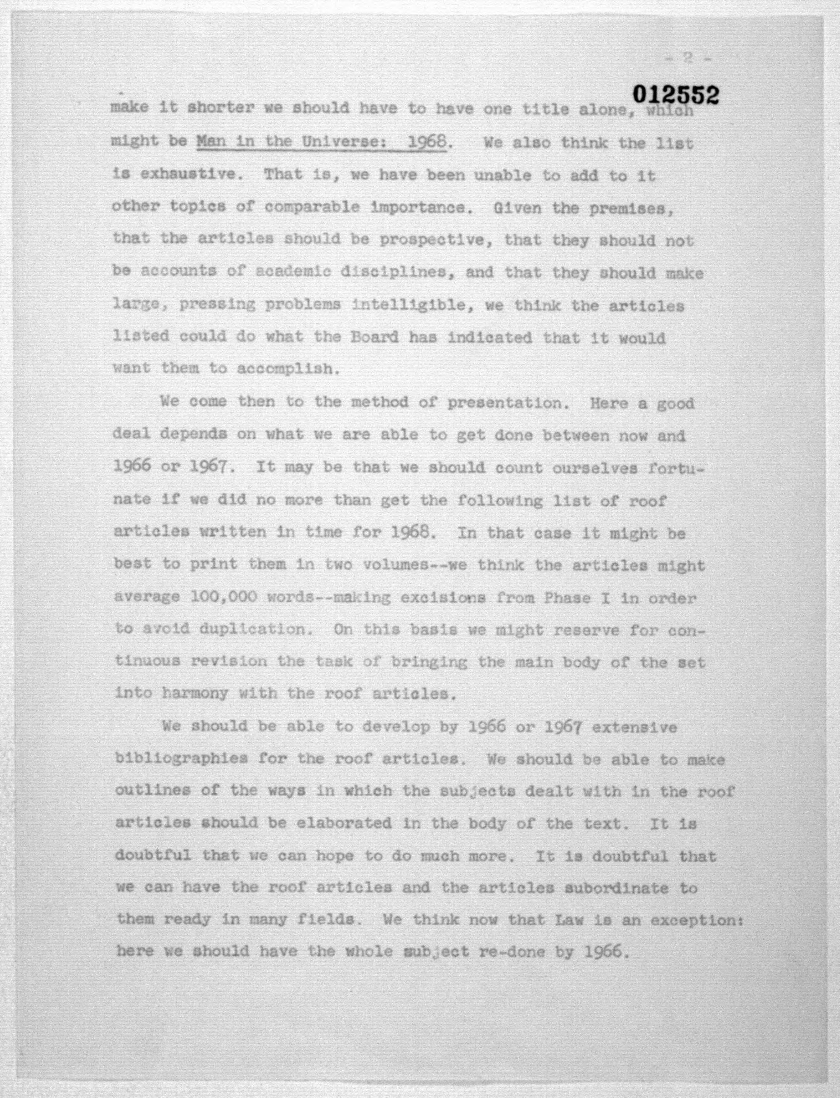 Scanned image of the current content page