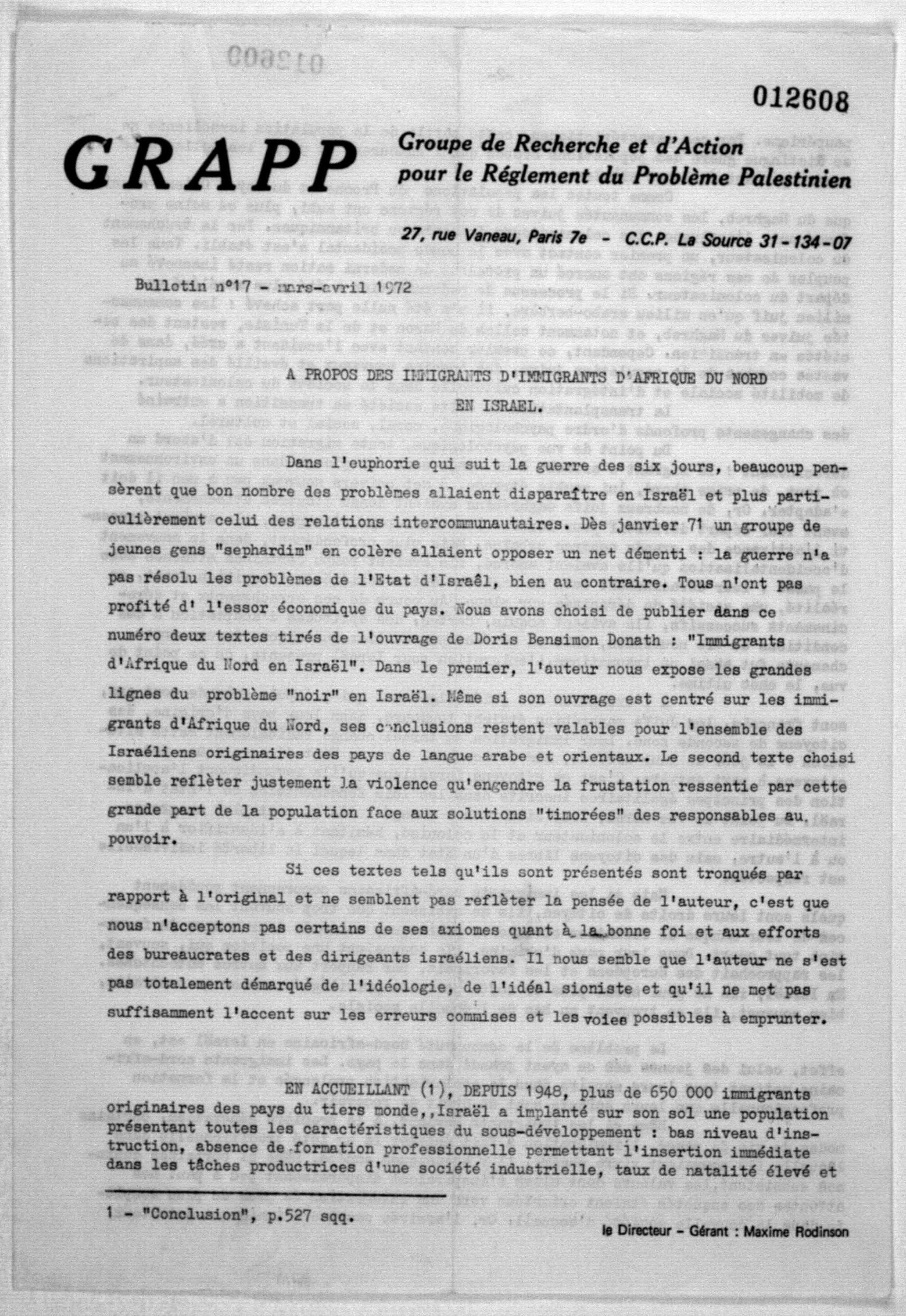 Scanned image of the current content page