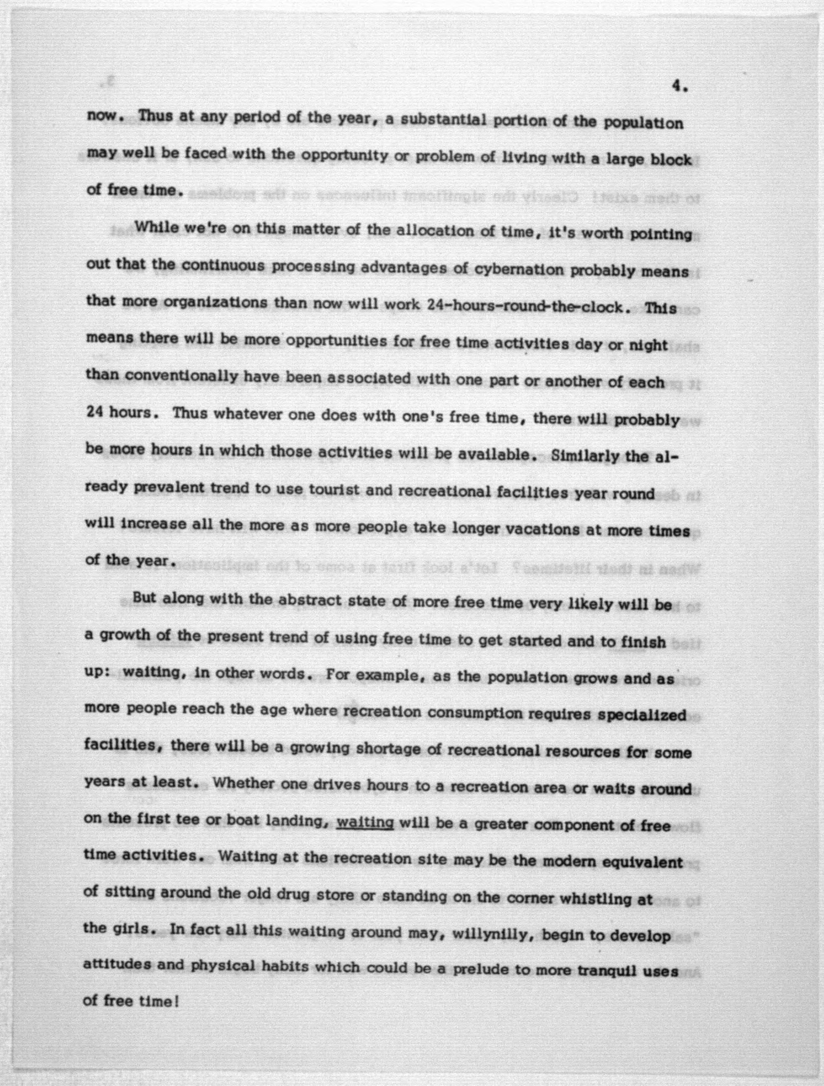 Scanned image of the current content page