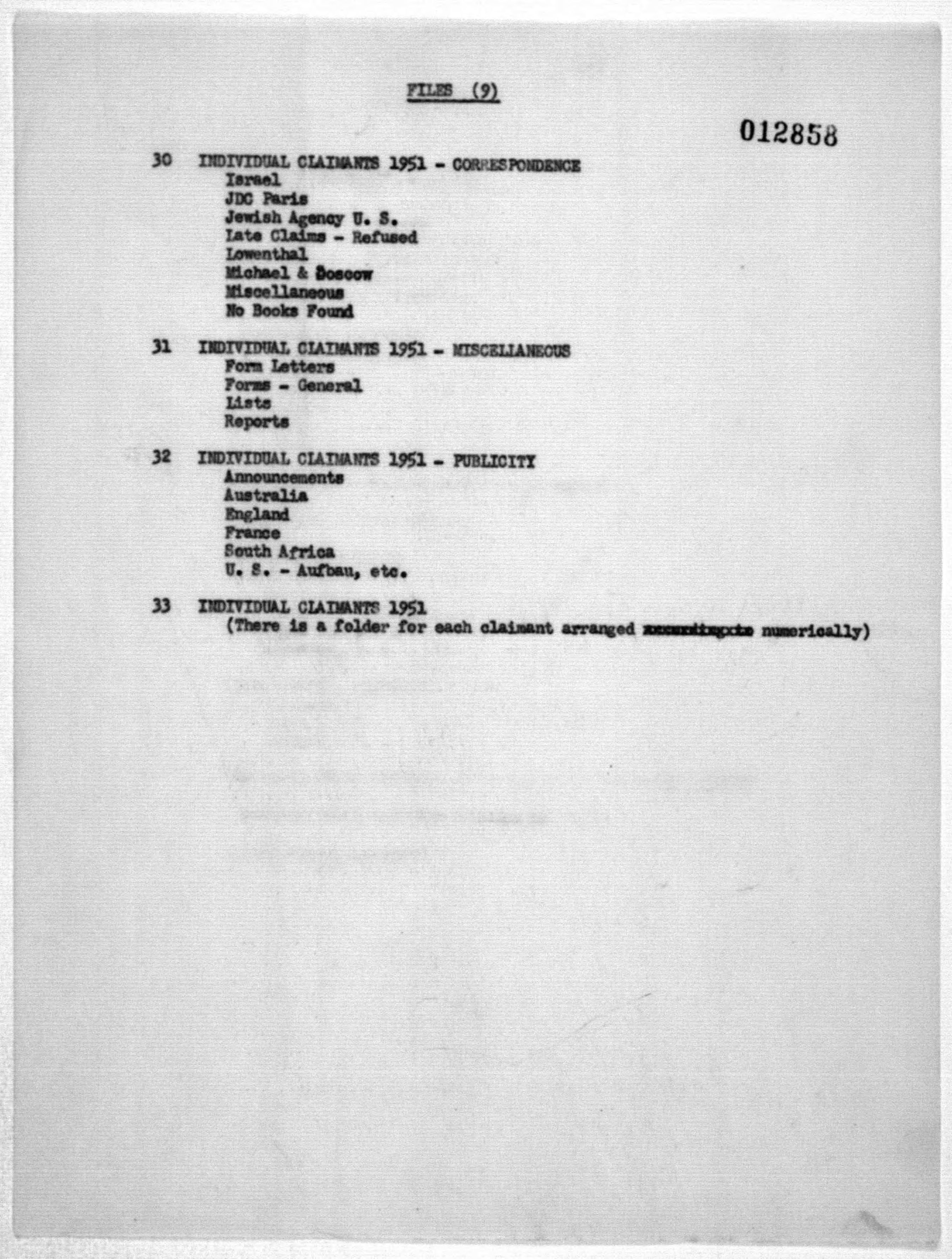 Scanned image of the current content page