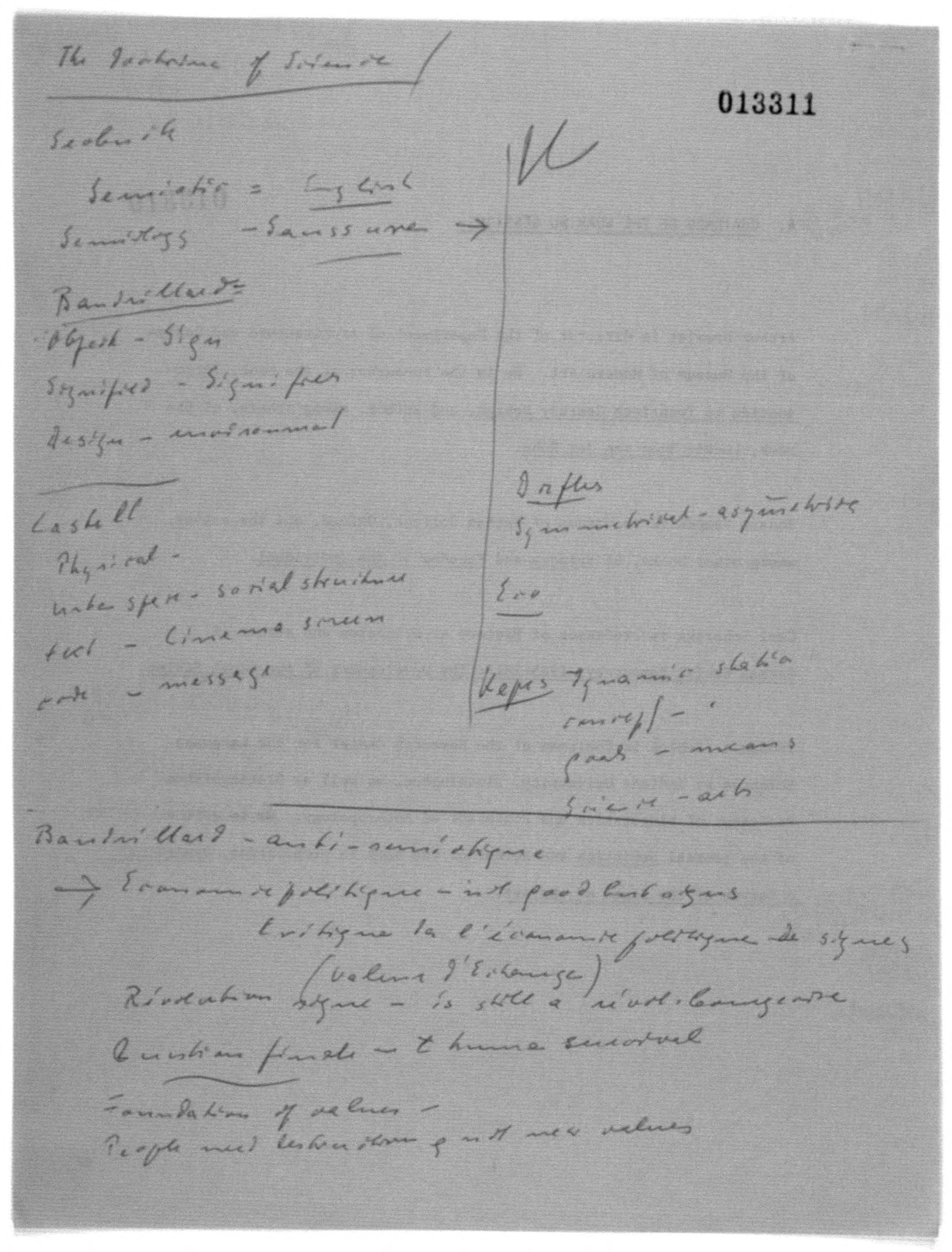 Scanned image of the current content page