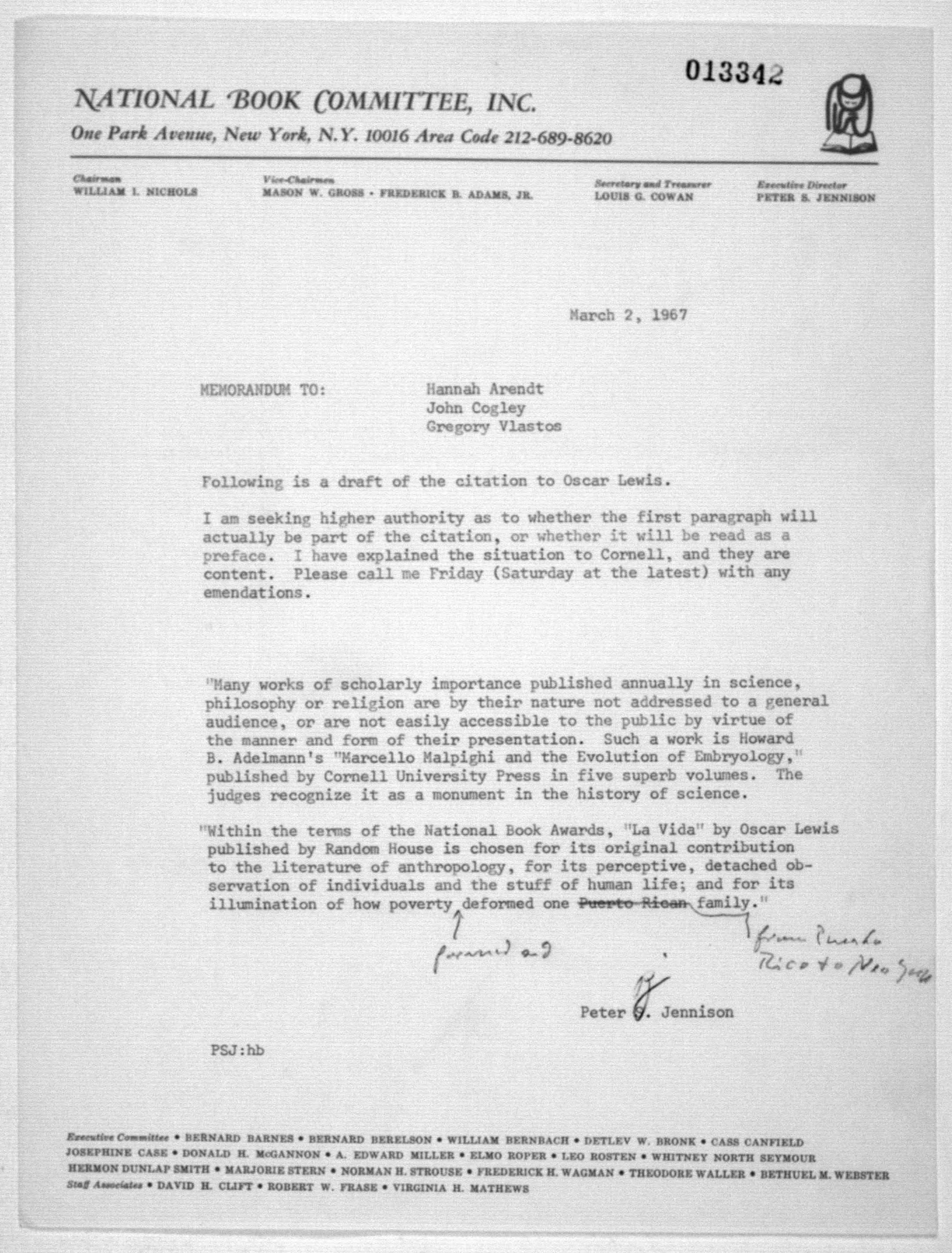 Scanned image of the current content page