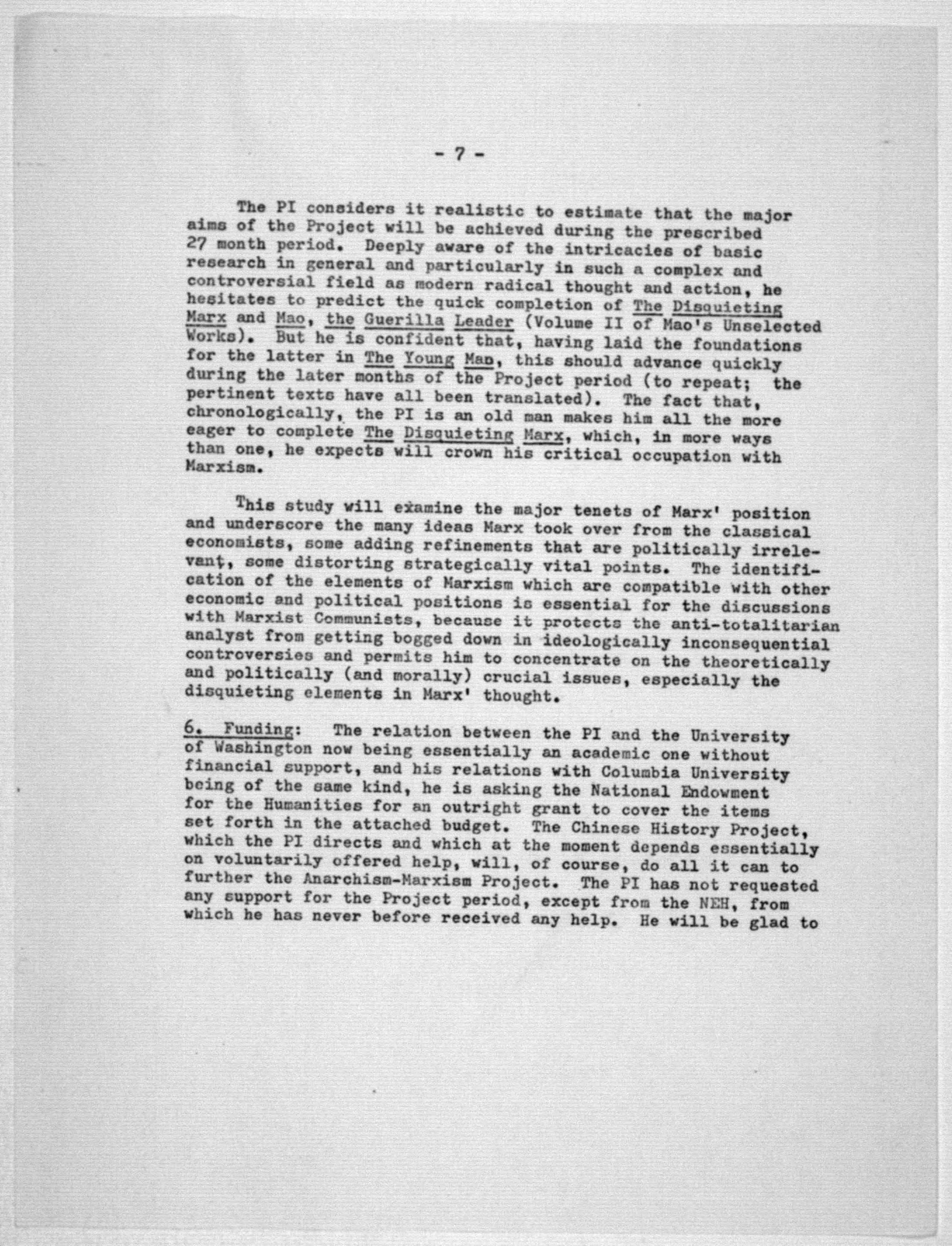 Scanned image of the current content page