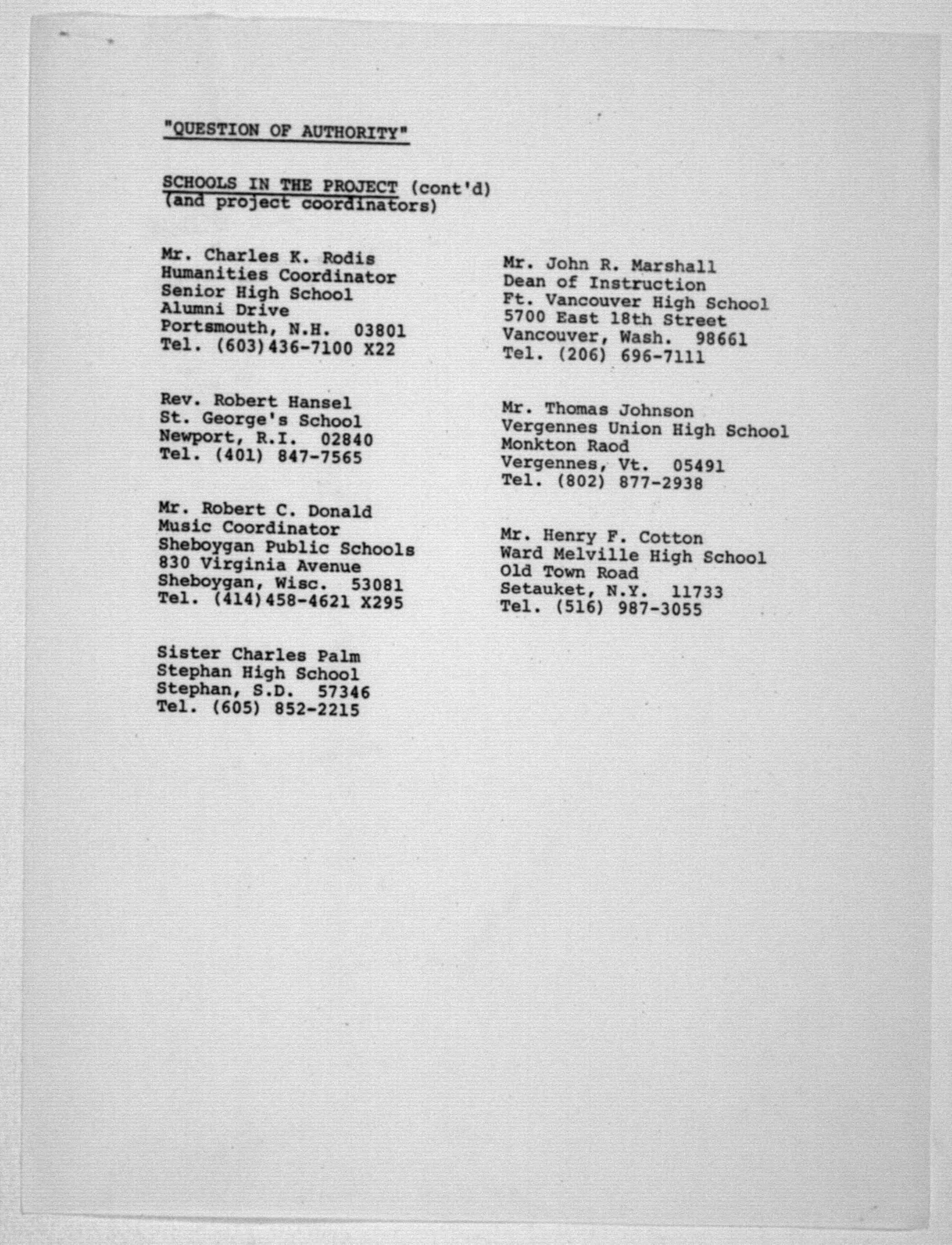 Scanned image of the current content page