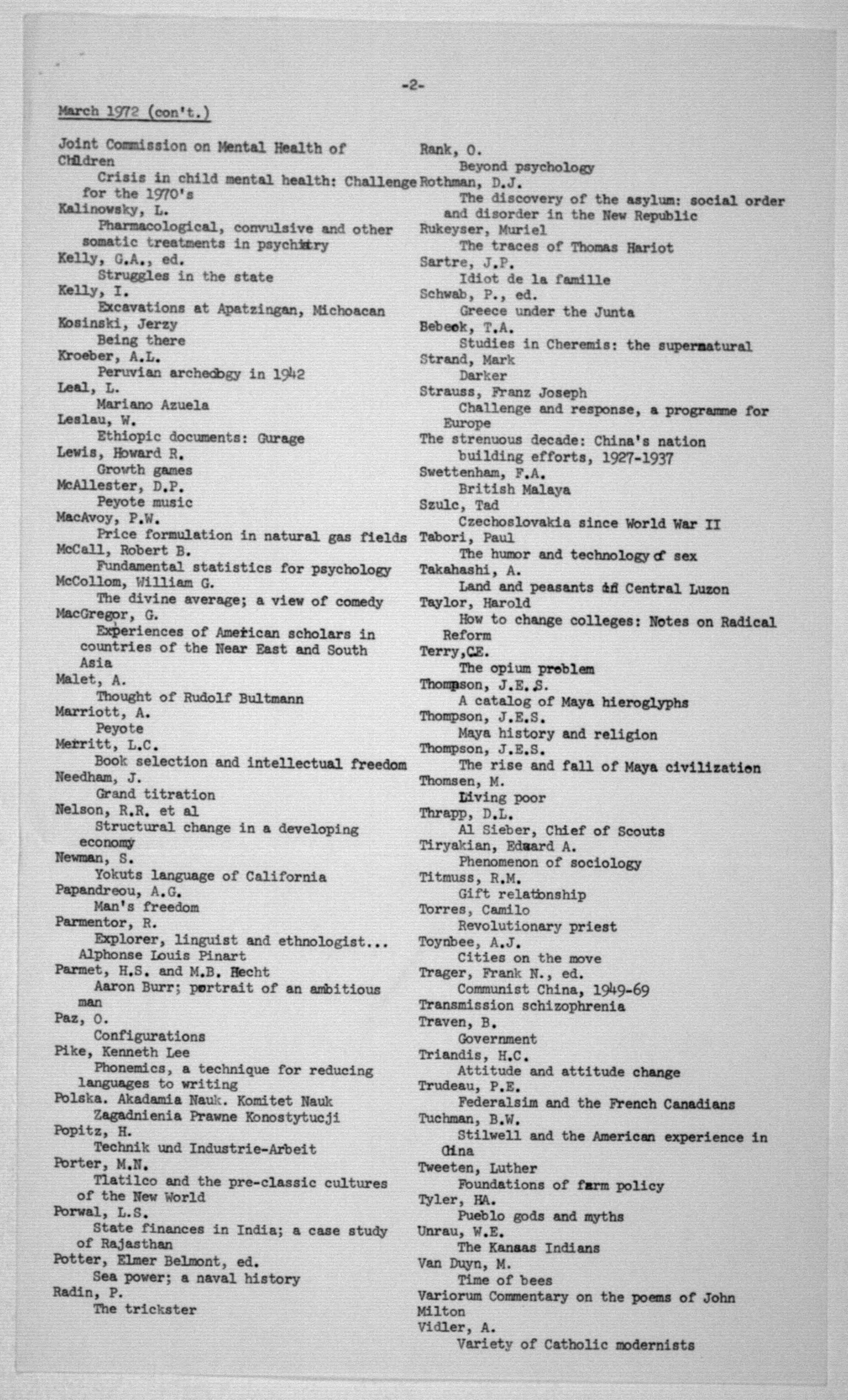 Scanned image of the current content page