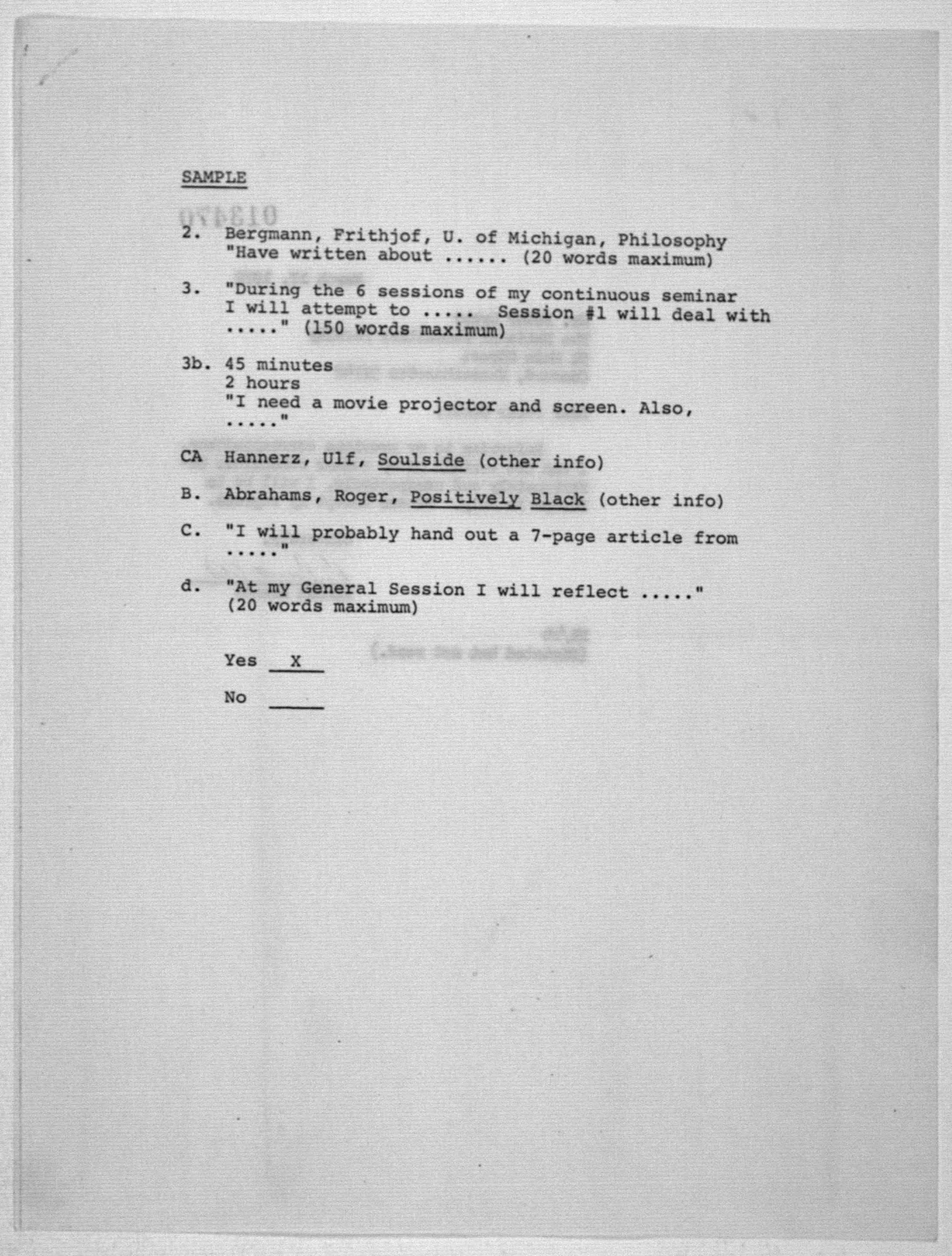 Scanned image of the current content page