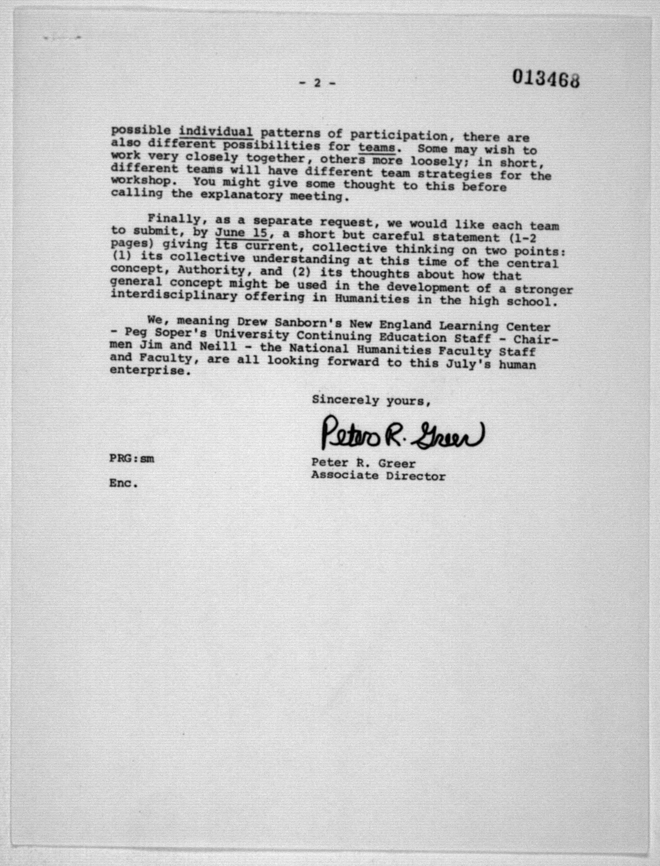 Scanned image of the current content page