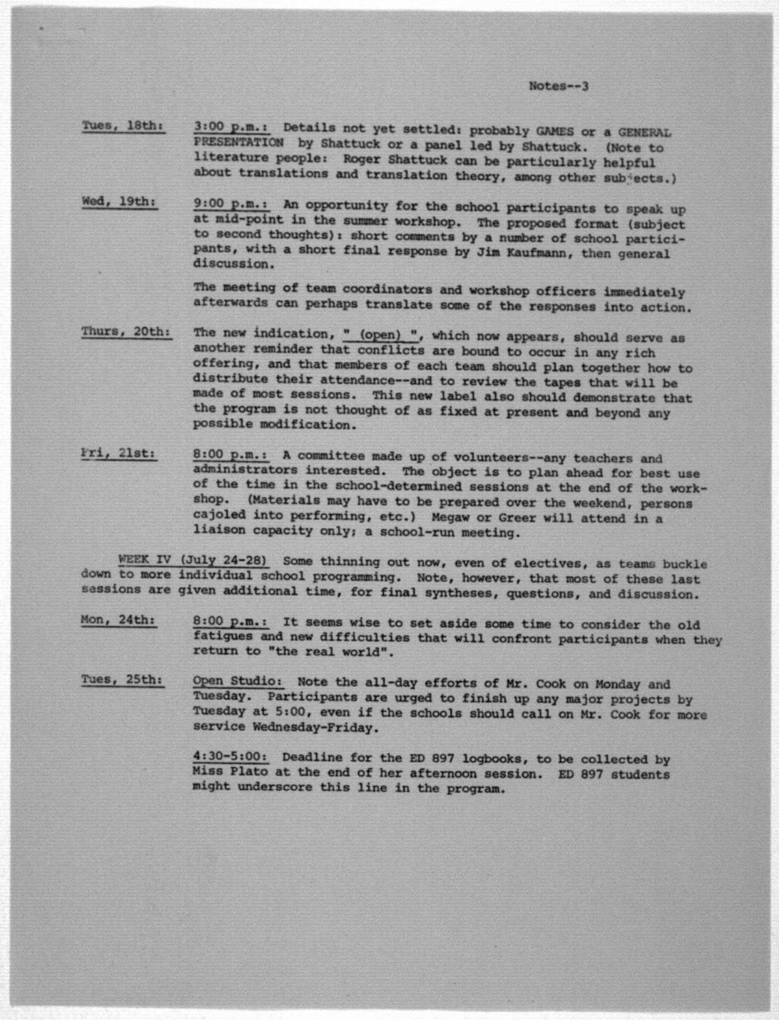 Scanned image of the current content page