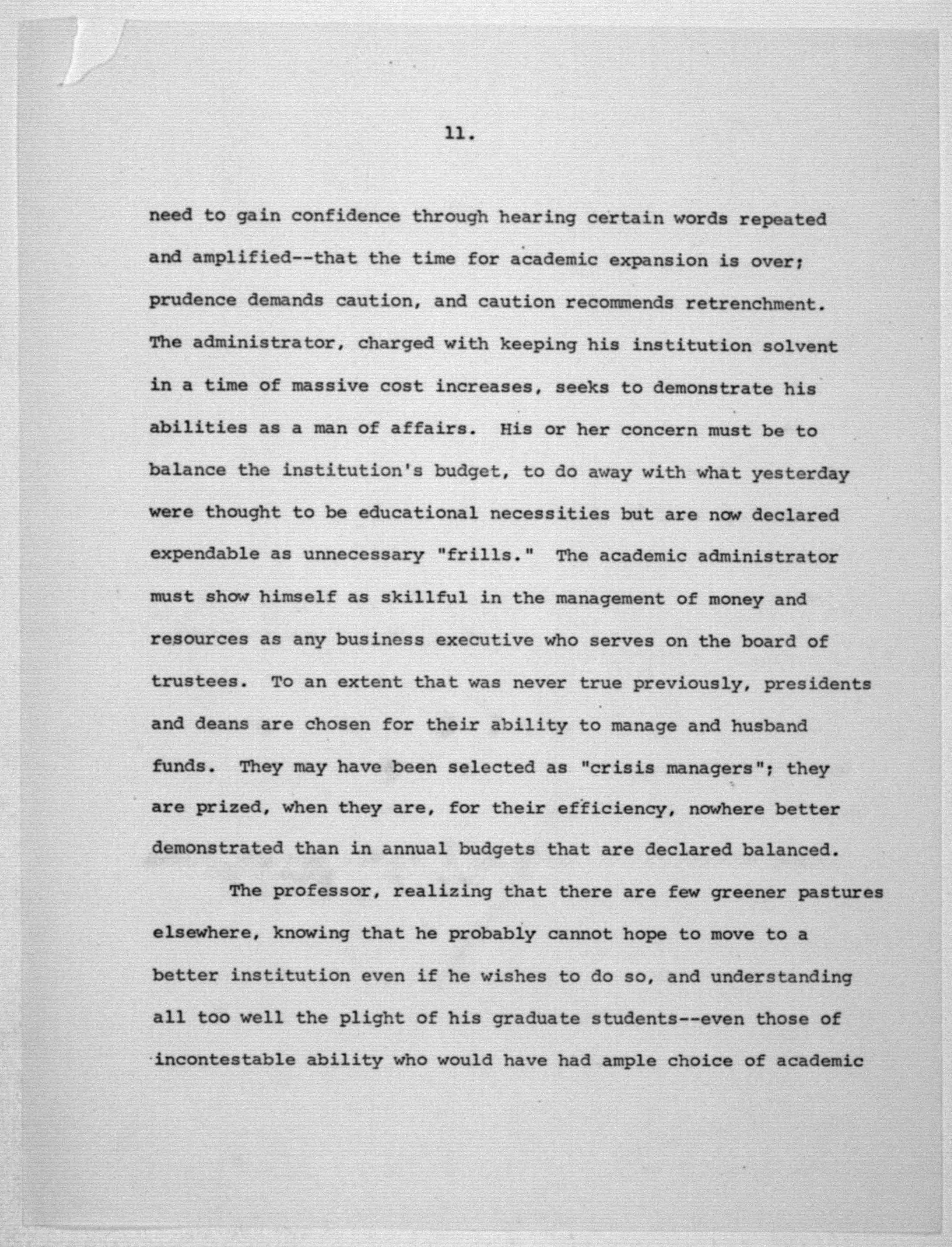 Scanned image of the current content page