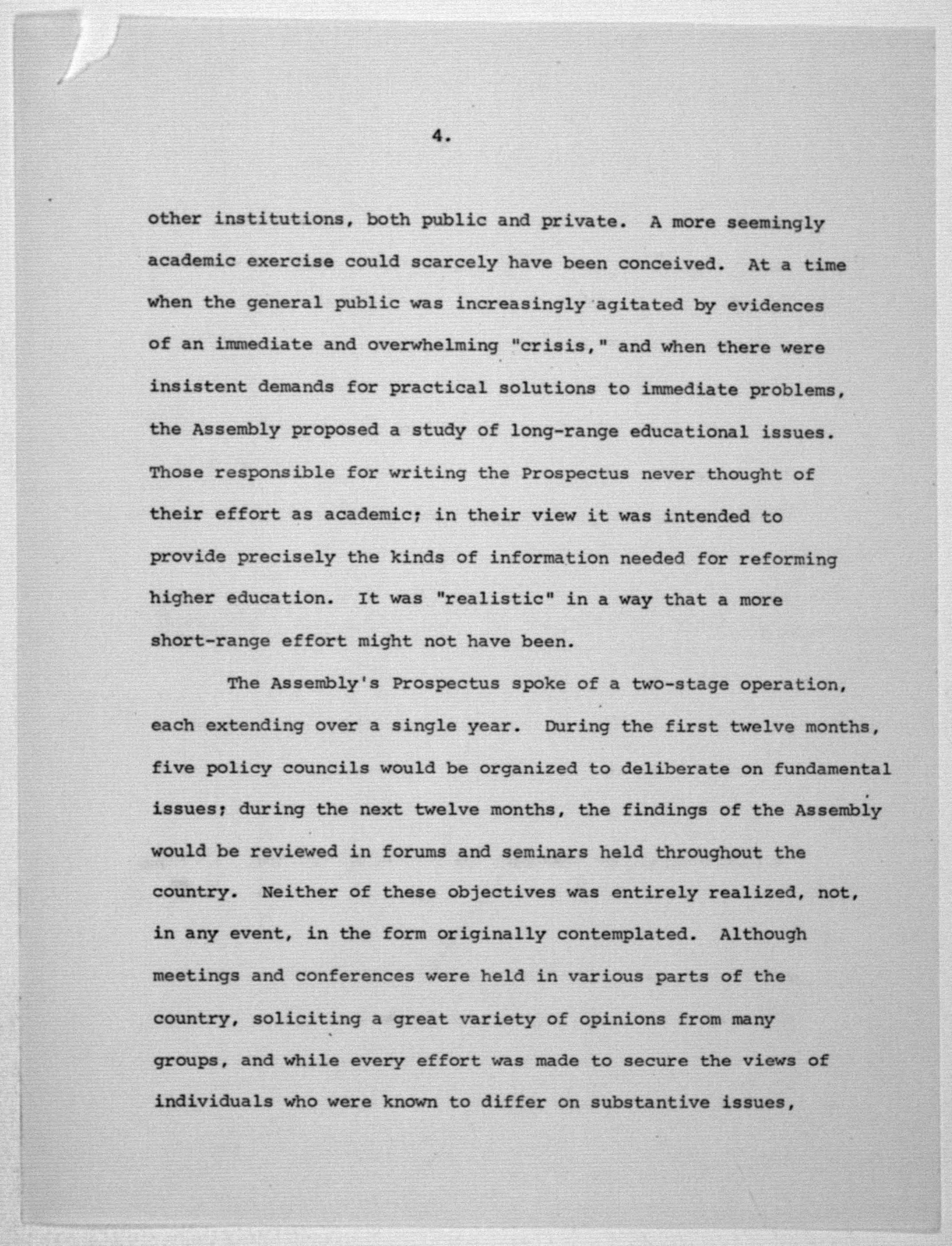 Scanned image of the current content page