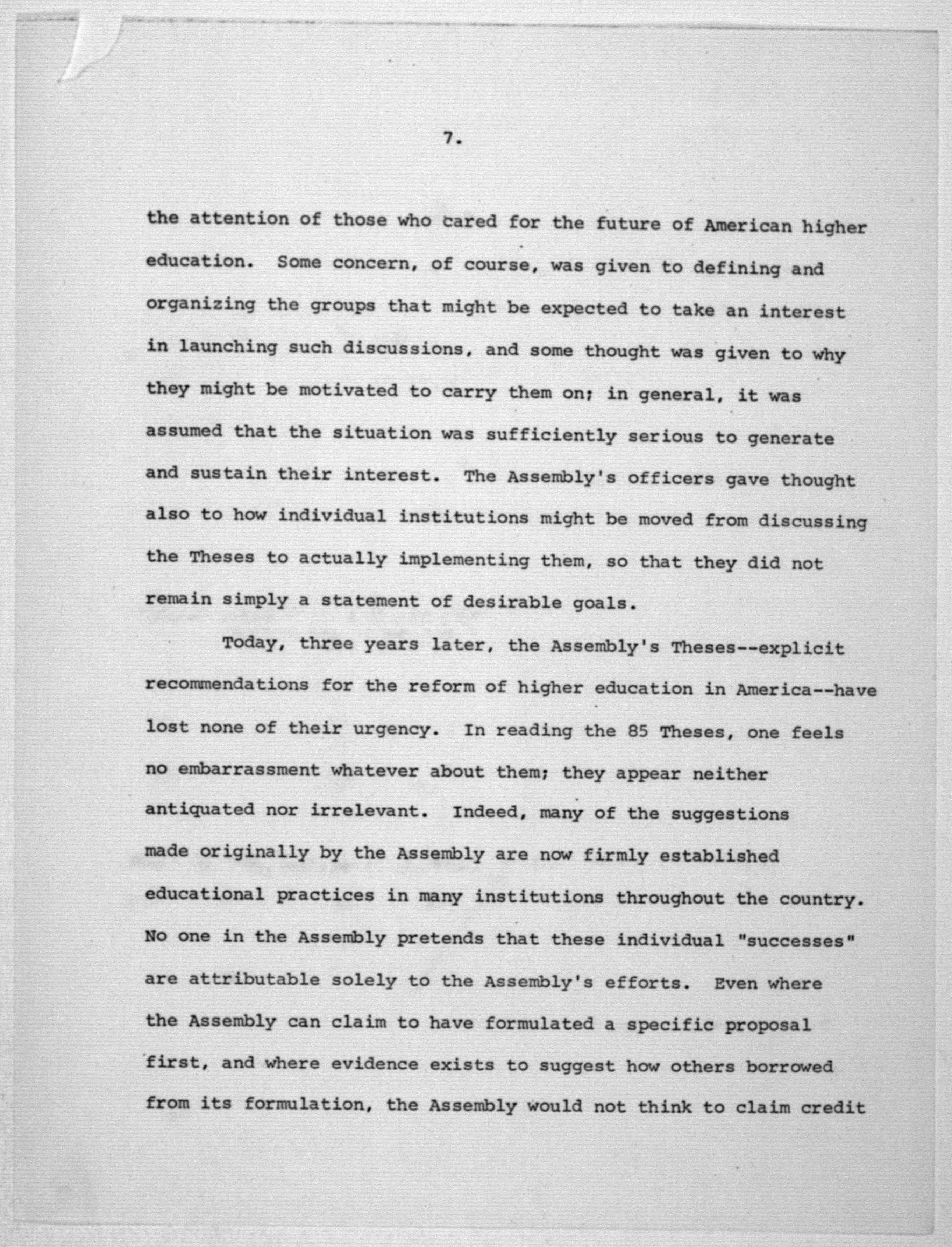 Scanned image of the current content page