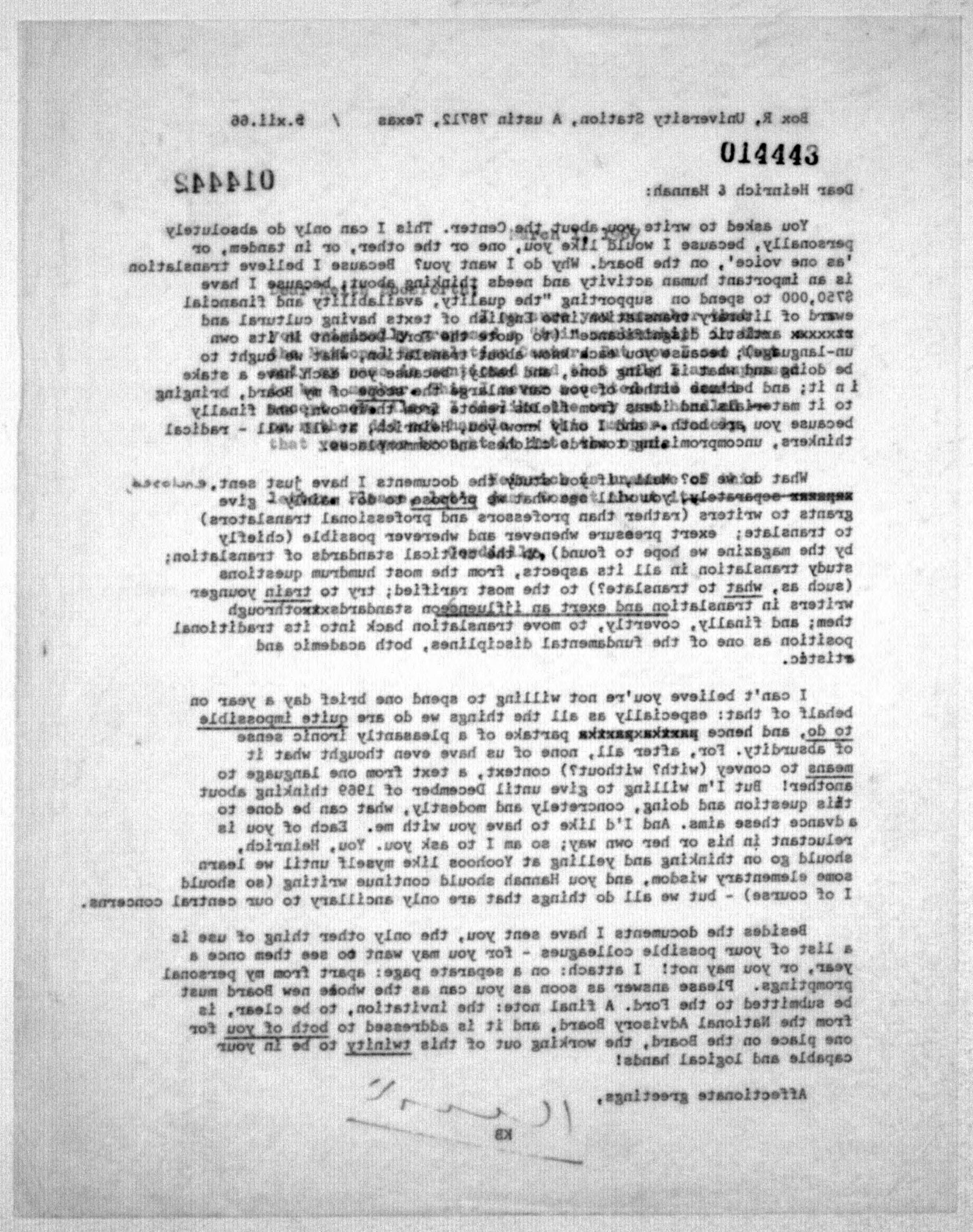 Scanned image of the current content page