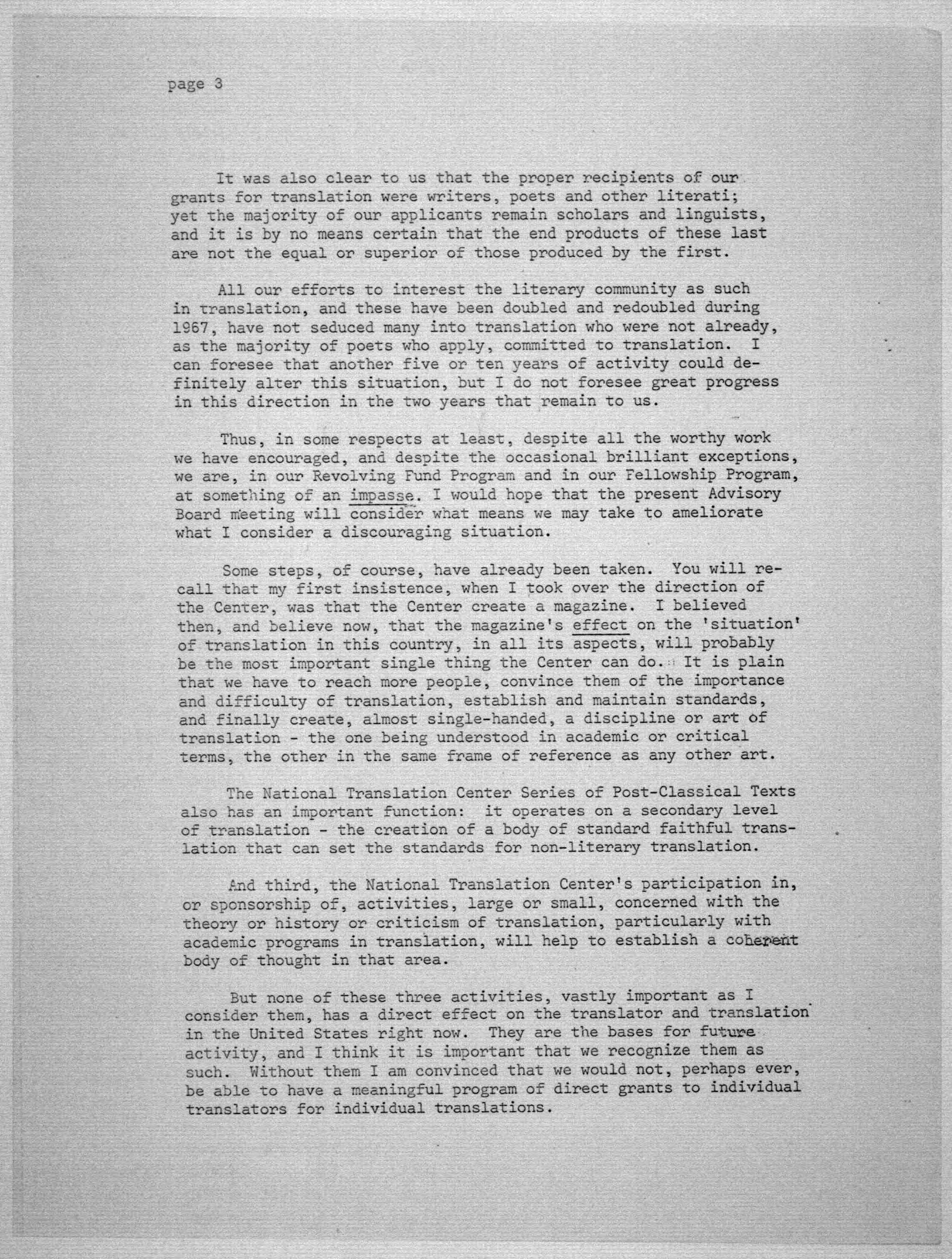 Scanned image of the current content page