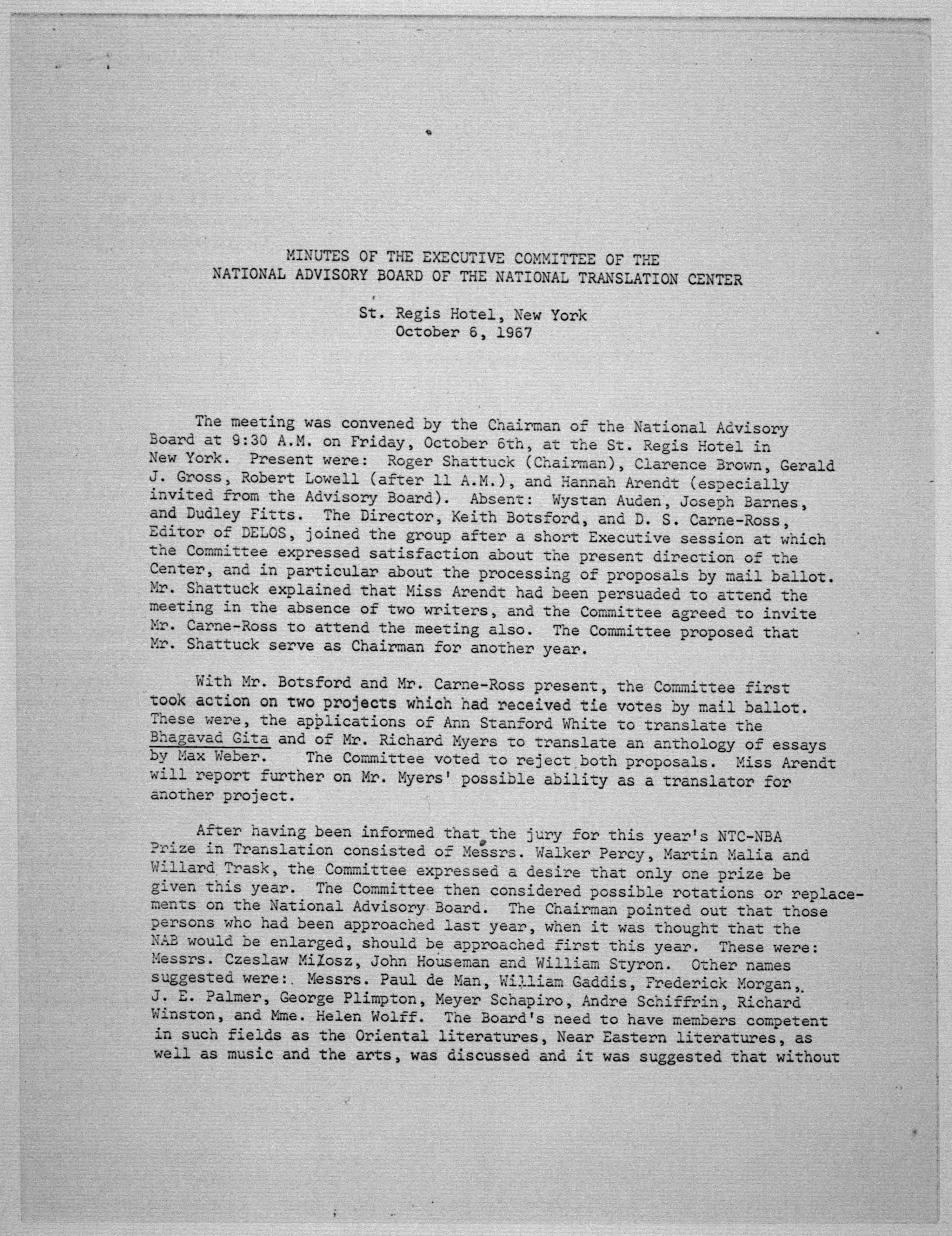 Scanned image of the current content page