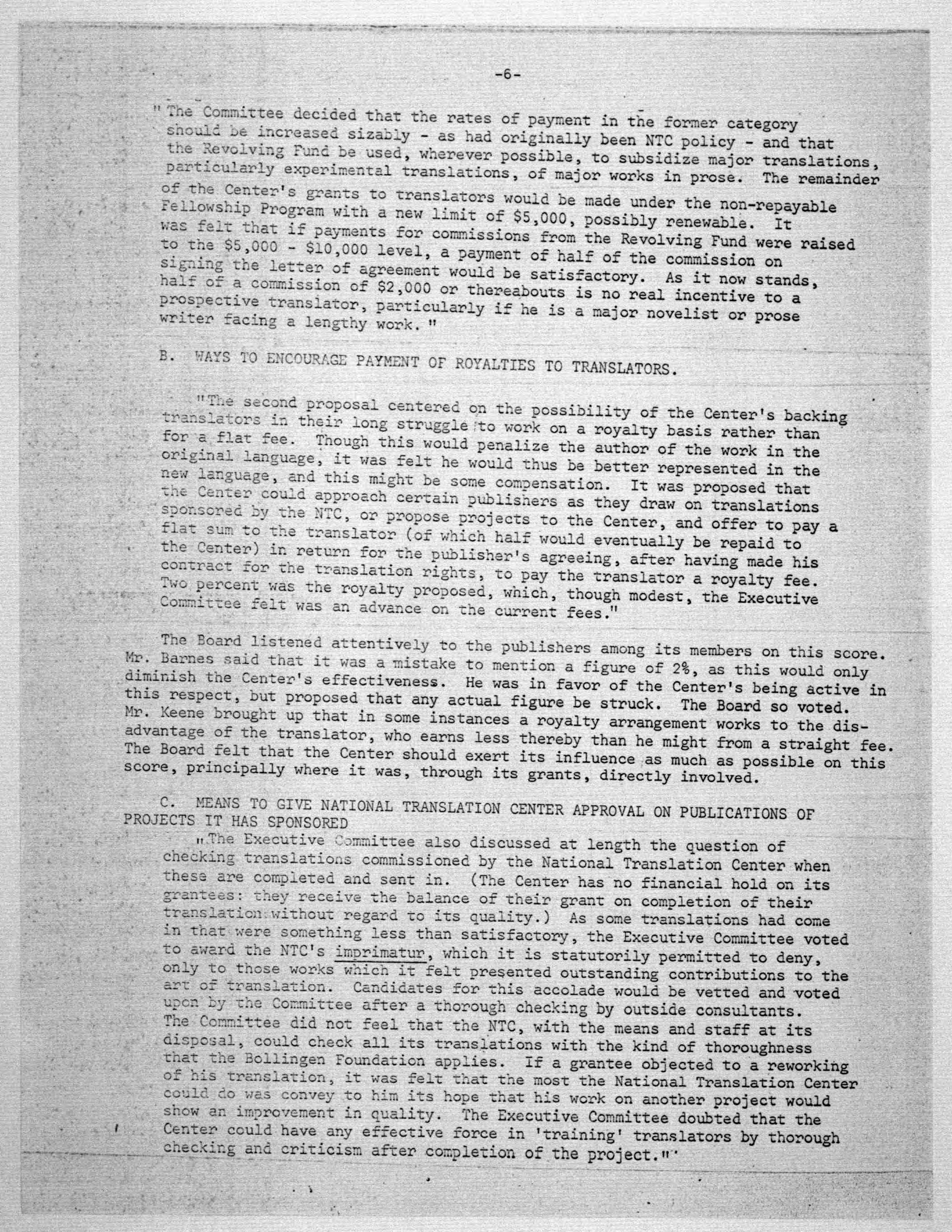 Scanned image of the current content page