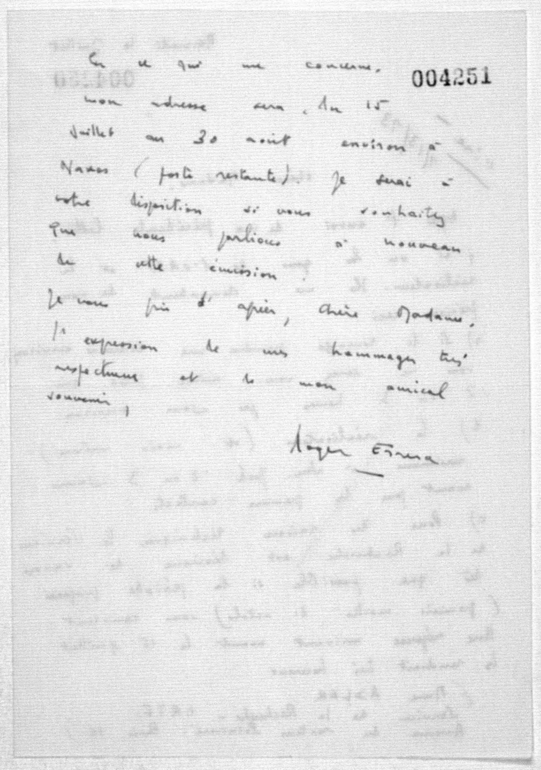 Scanned image of the current content page