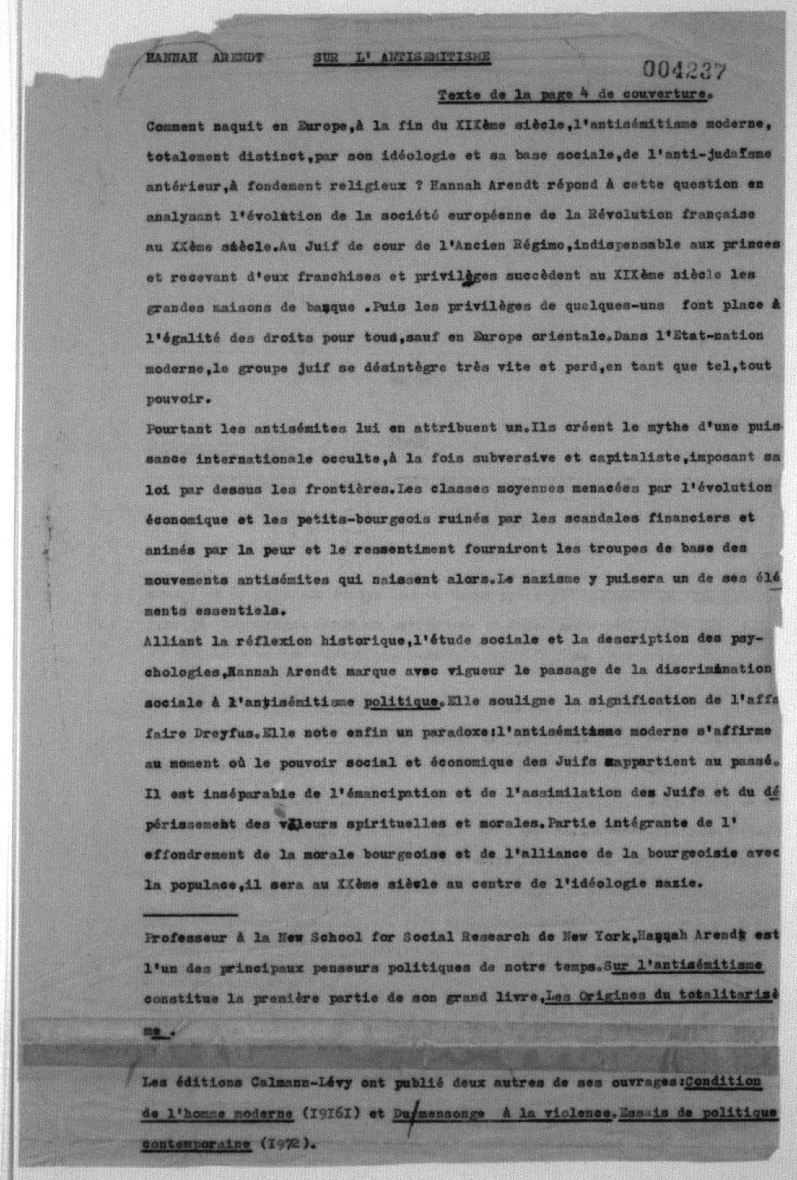 Scanned image of the current content page