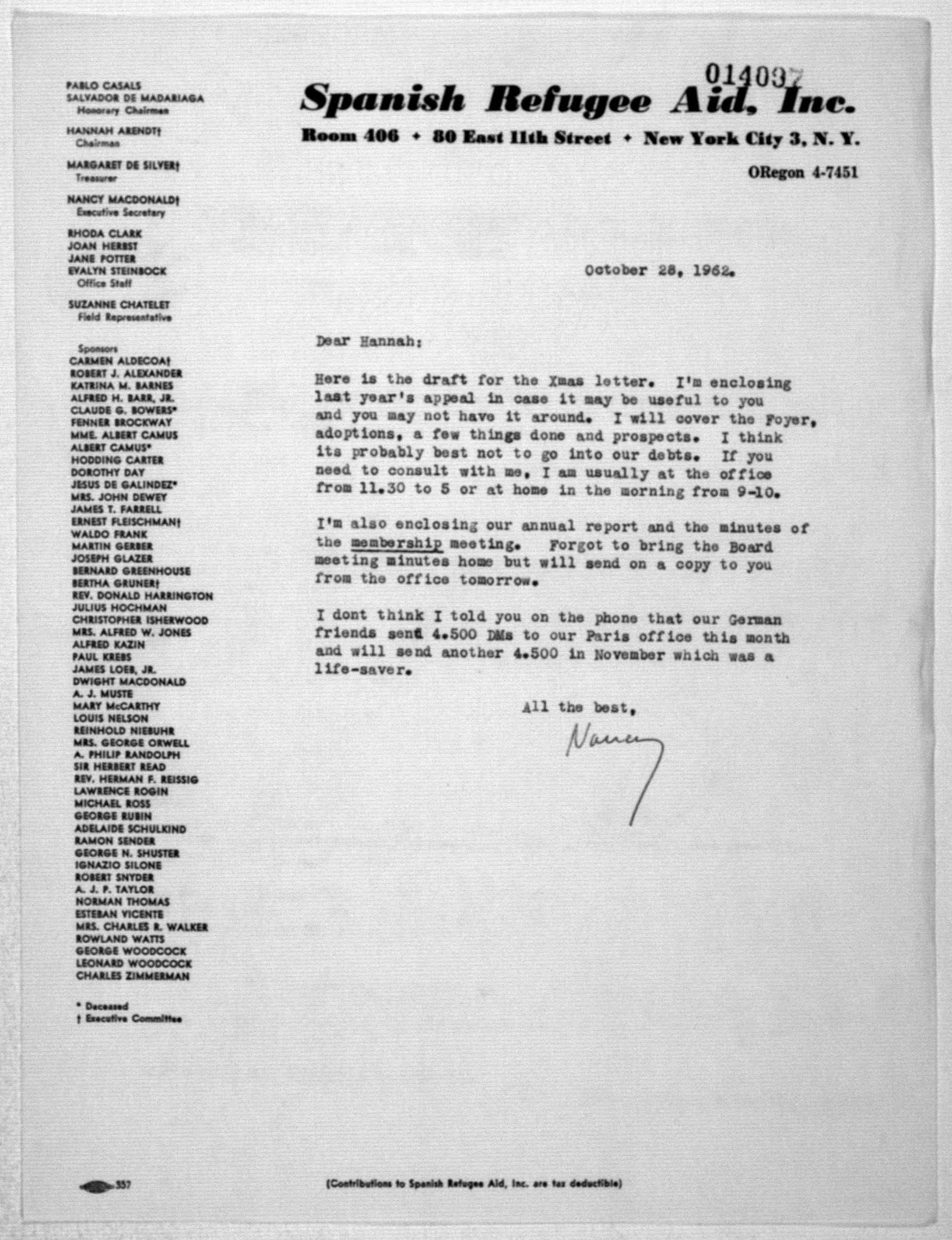 Scanned image of the current content page