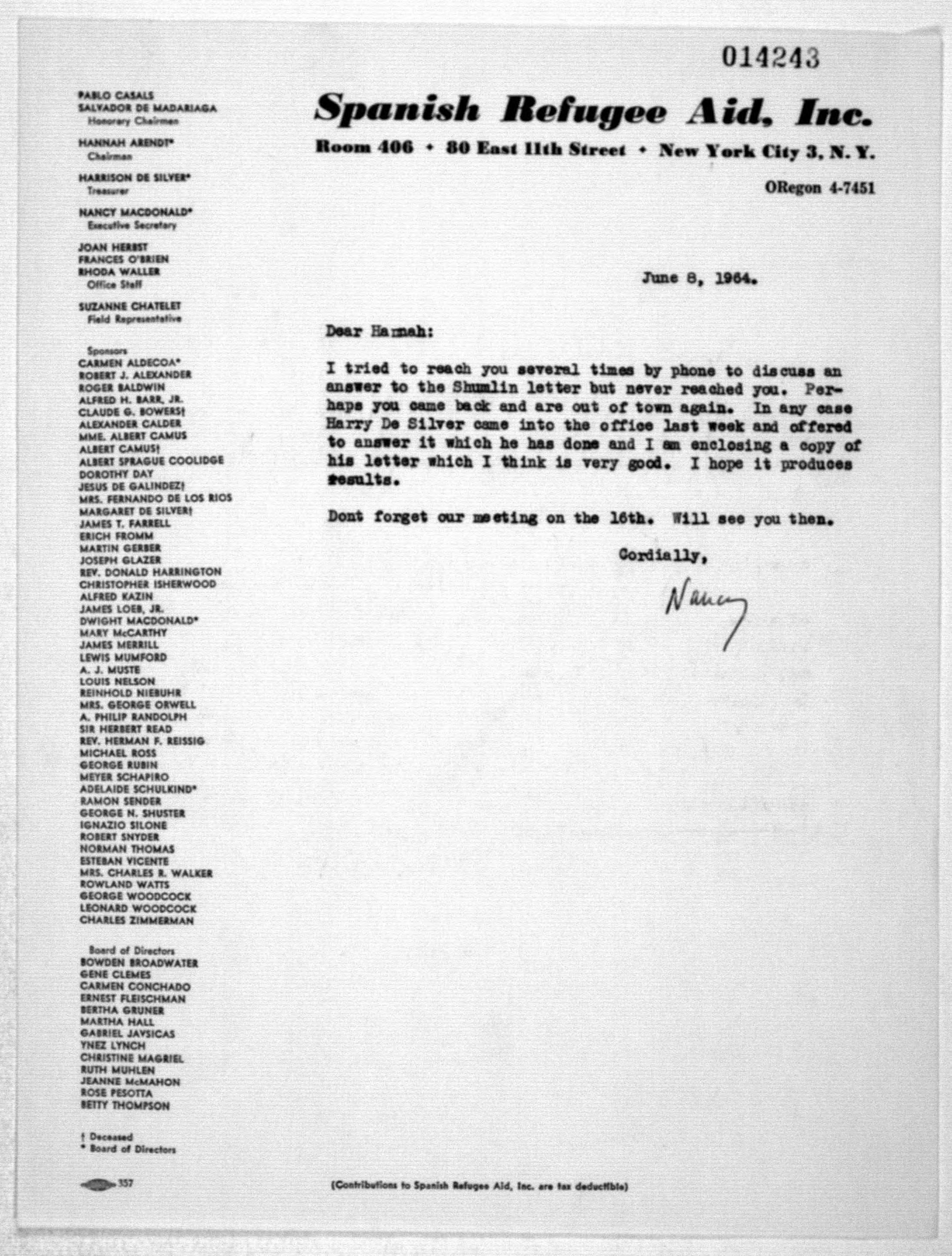 Scanned image of the current content page