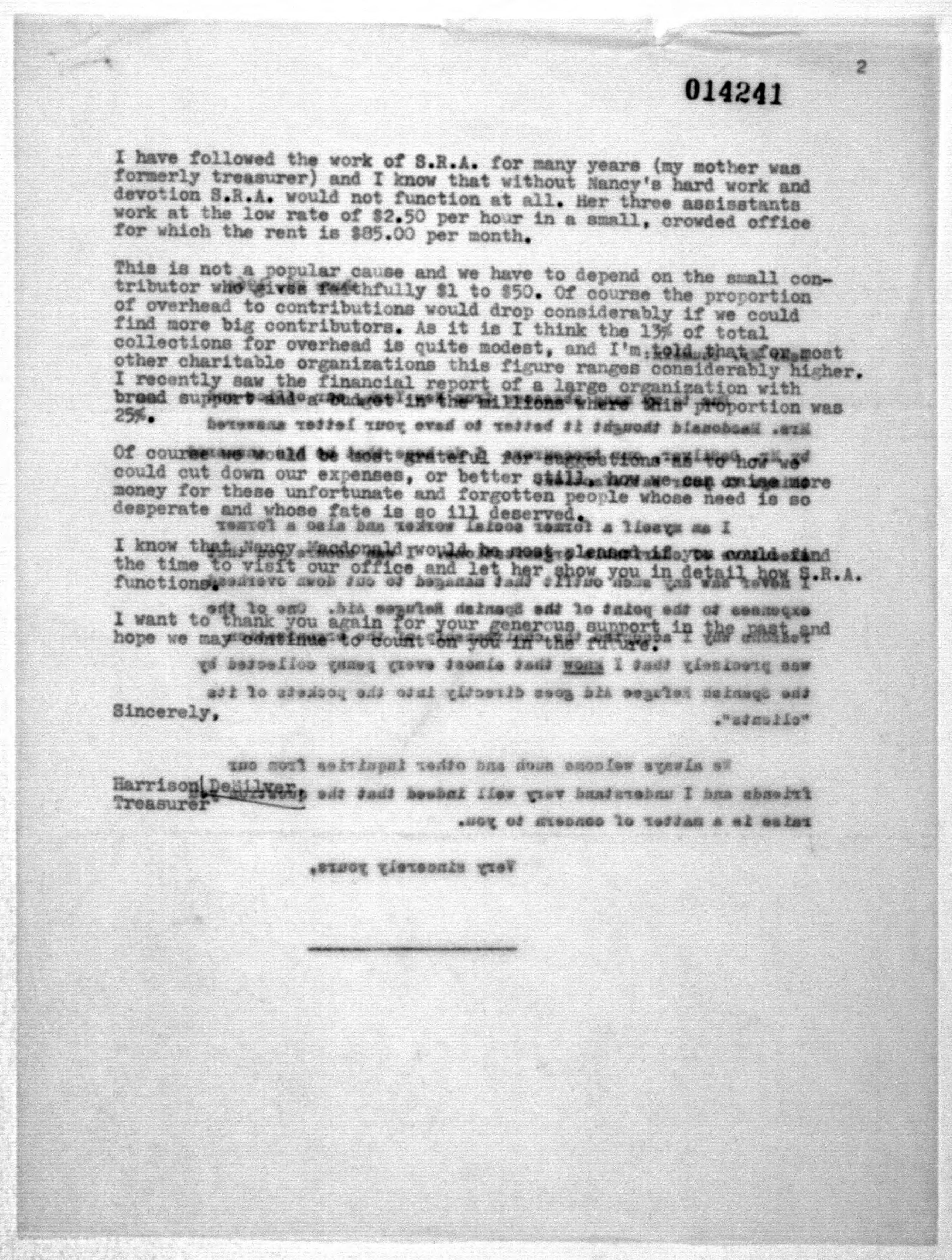 Scanned image of the current content page