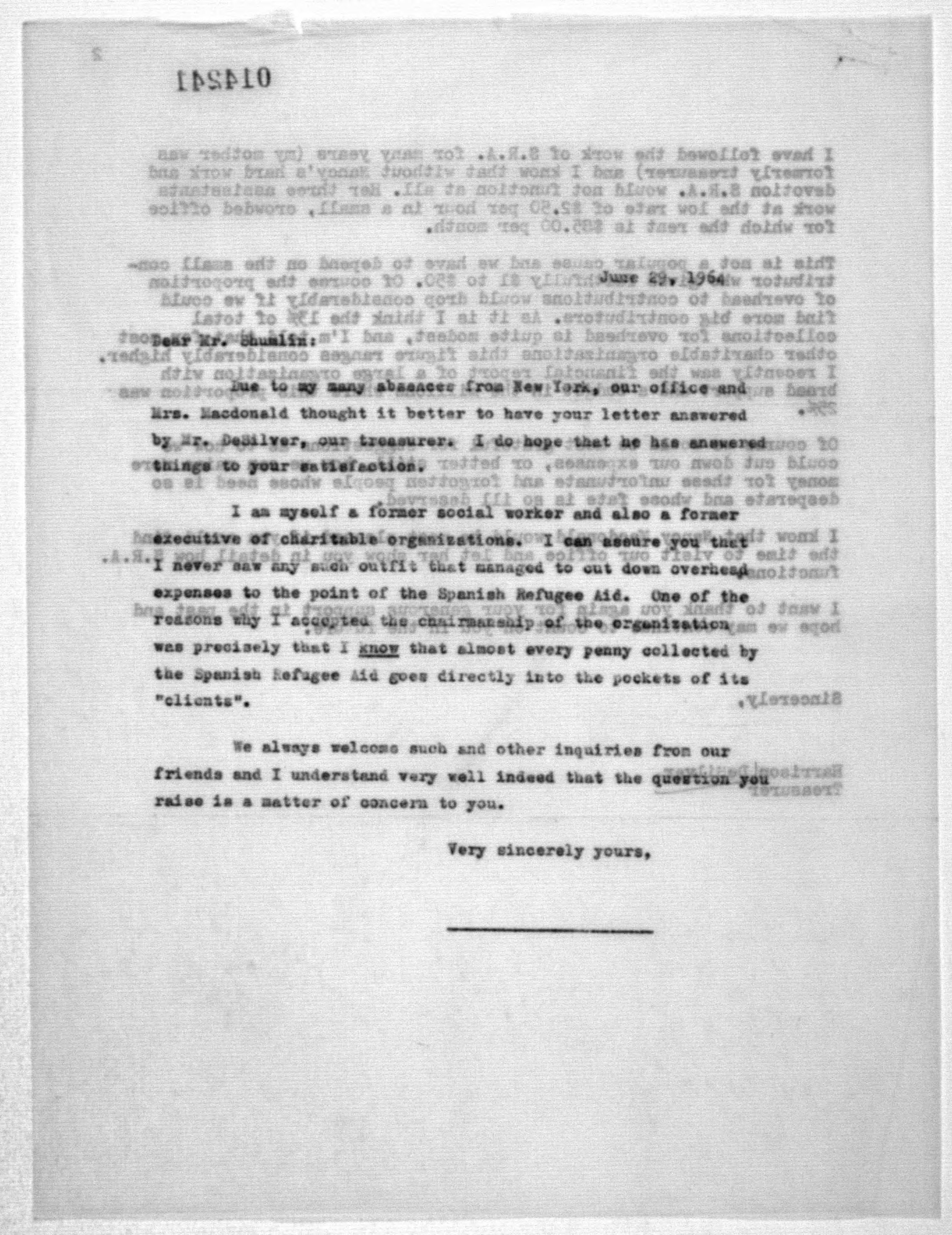 Scanned image of the current content page