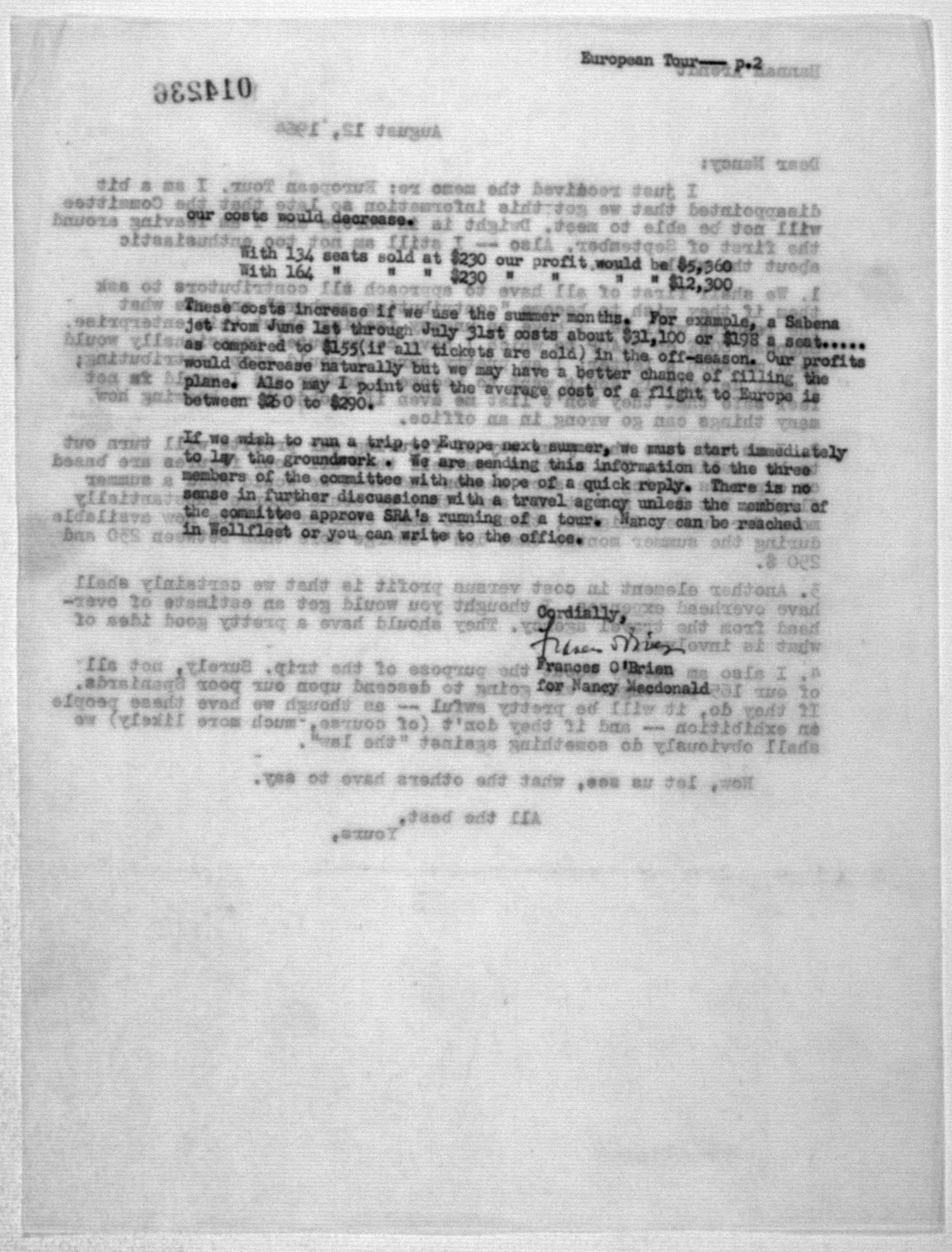 Scanned image of the current content page