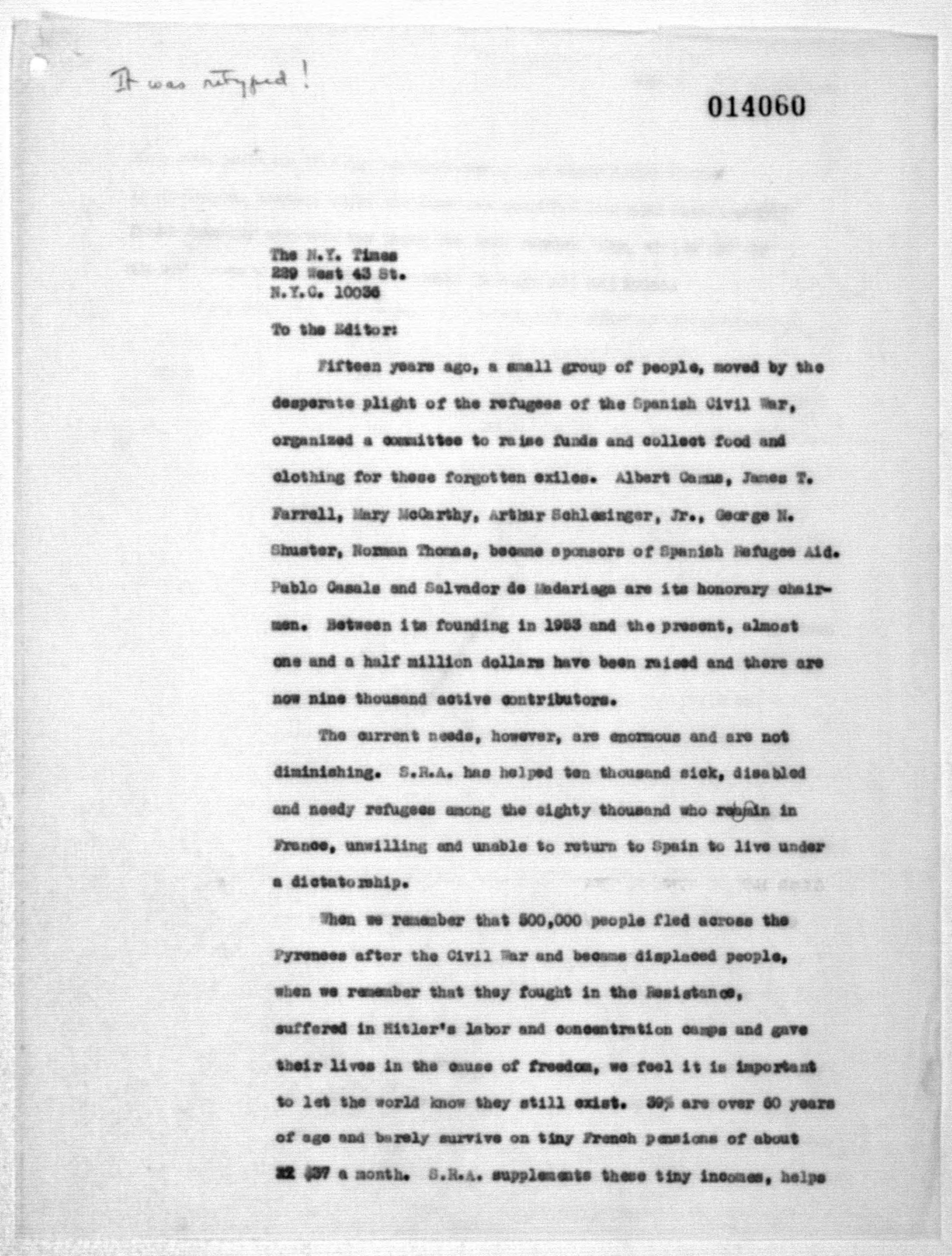 Scanned image of the current content page