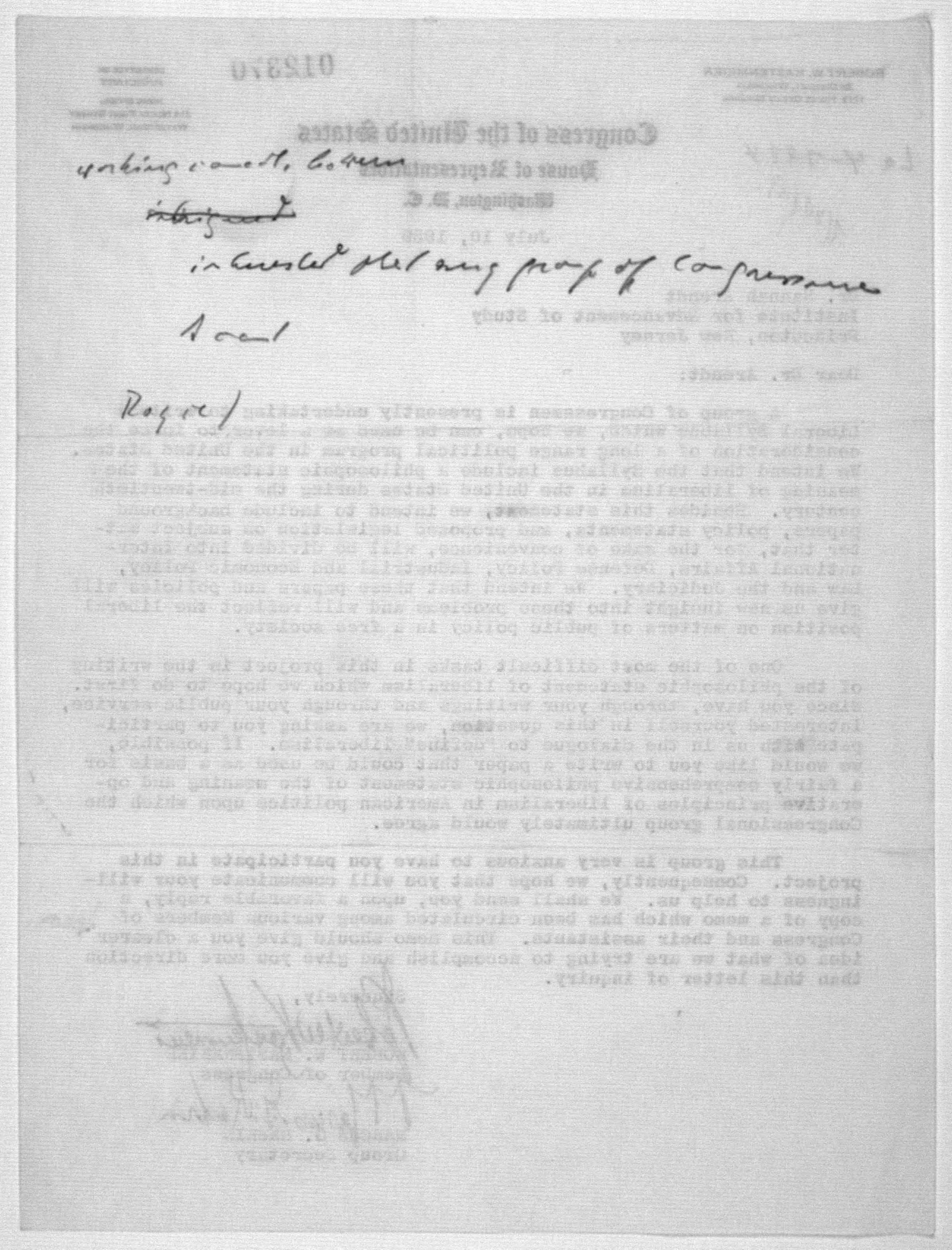 Scanned image of the current content page
