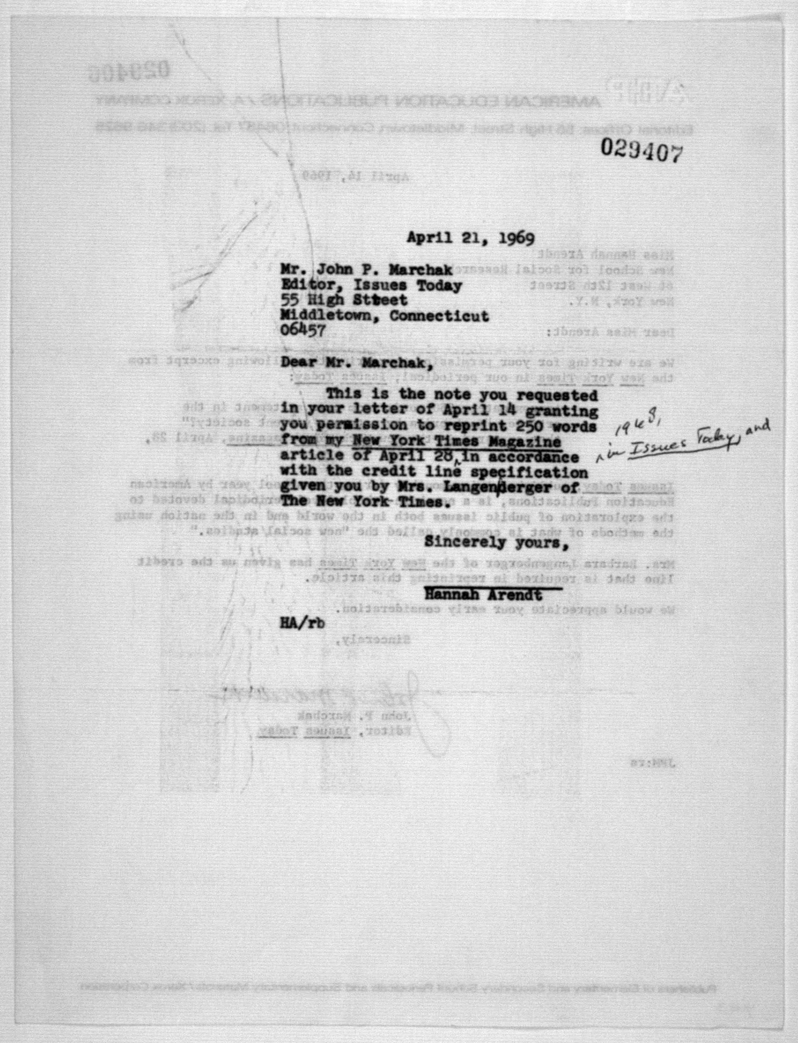 Scanned image of the current content page